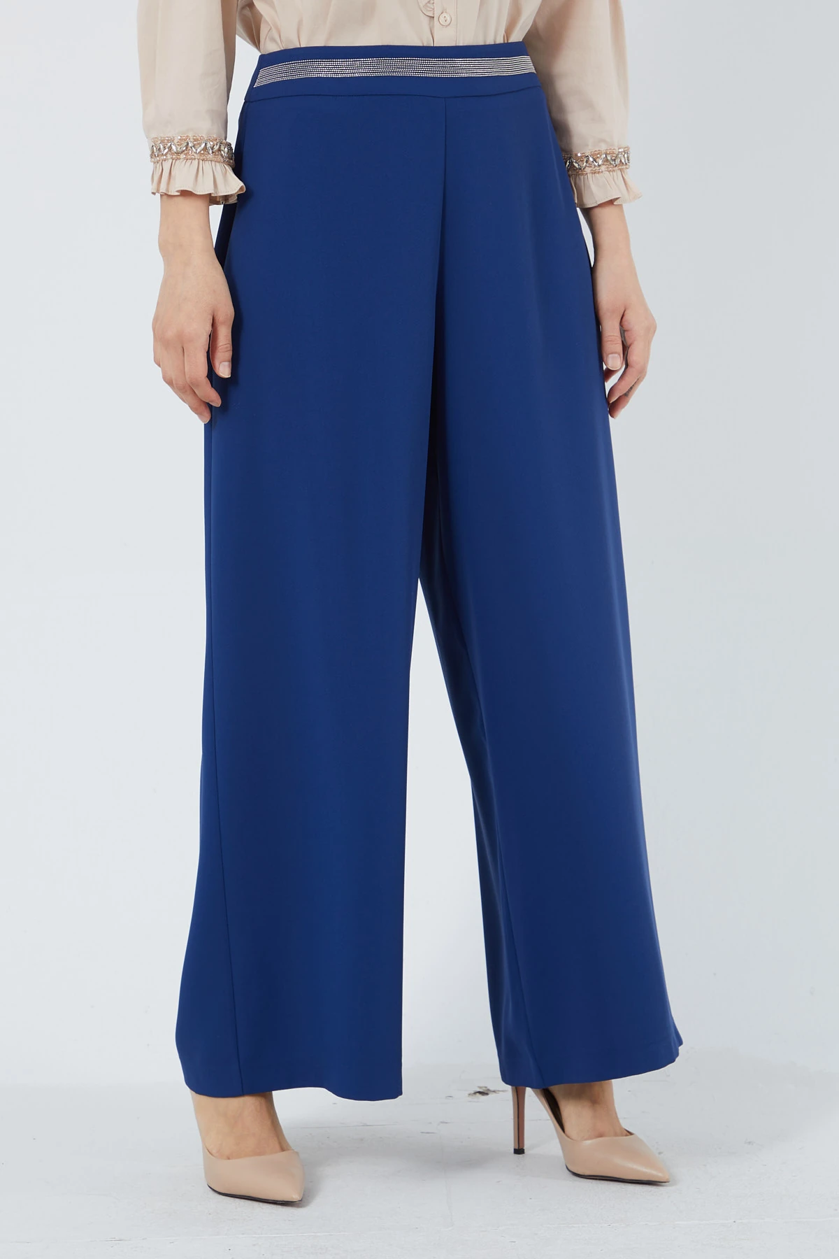 Bel zincir detaylı pantolon EL-1108