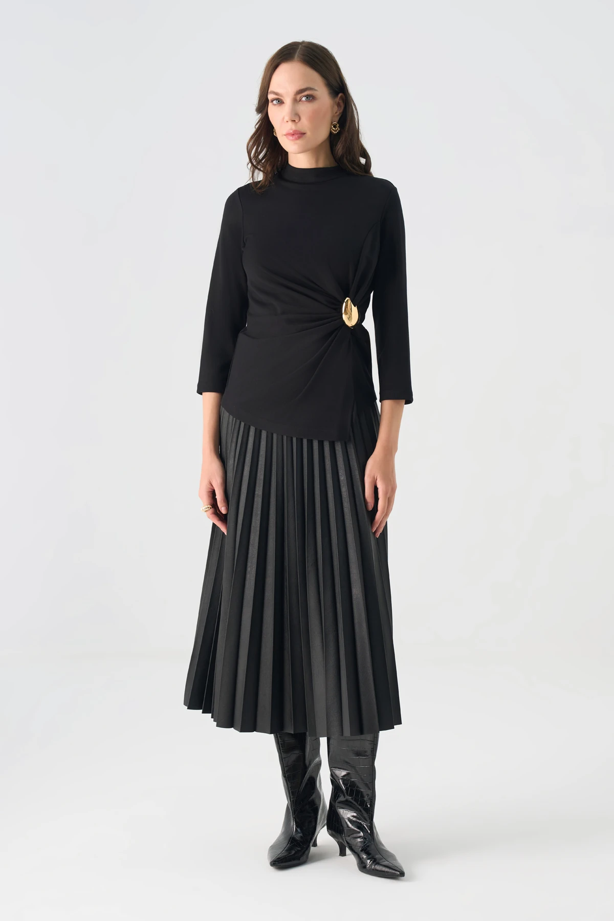 Drape Formlu Metal Tokalı Takım EL-2769