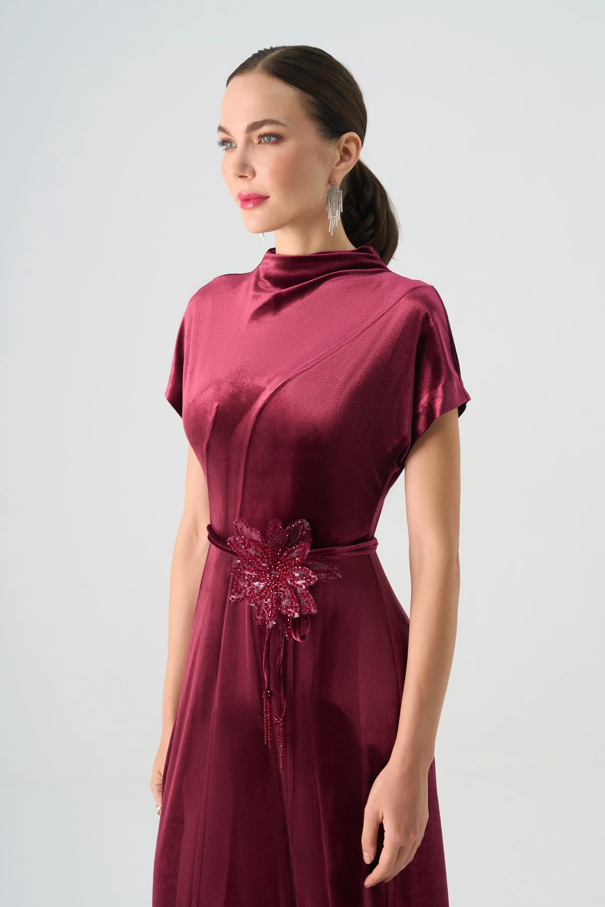 Kuşaklı Kadın Abiye EL-4444