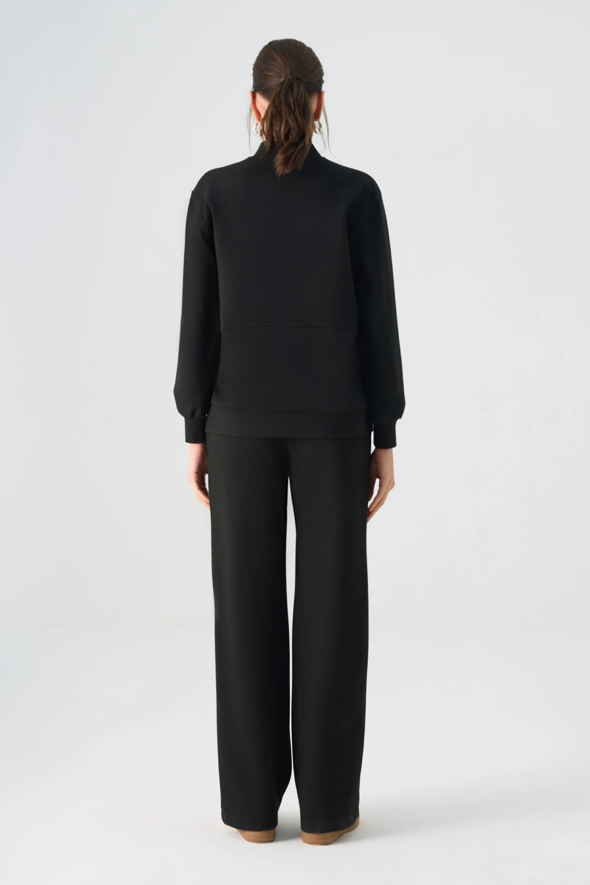 Fermuar detaylı scuba çelik takım EL-2732