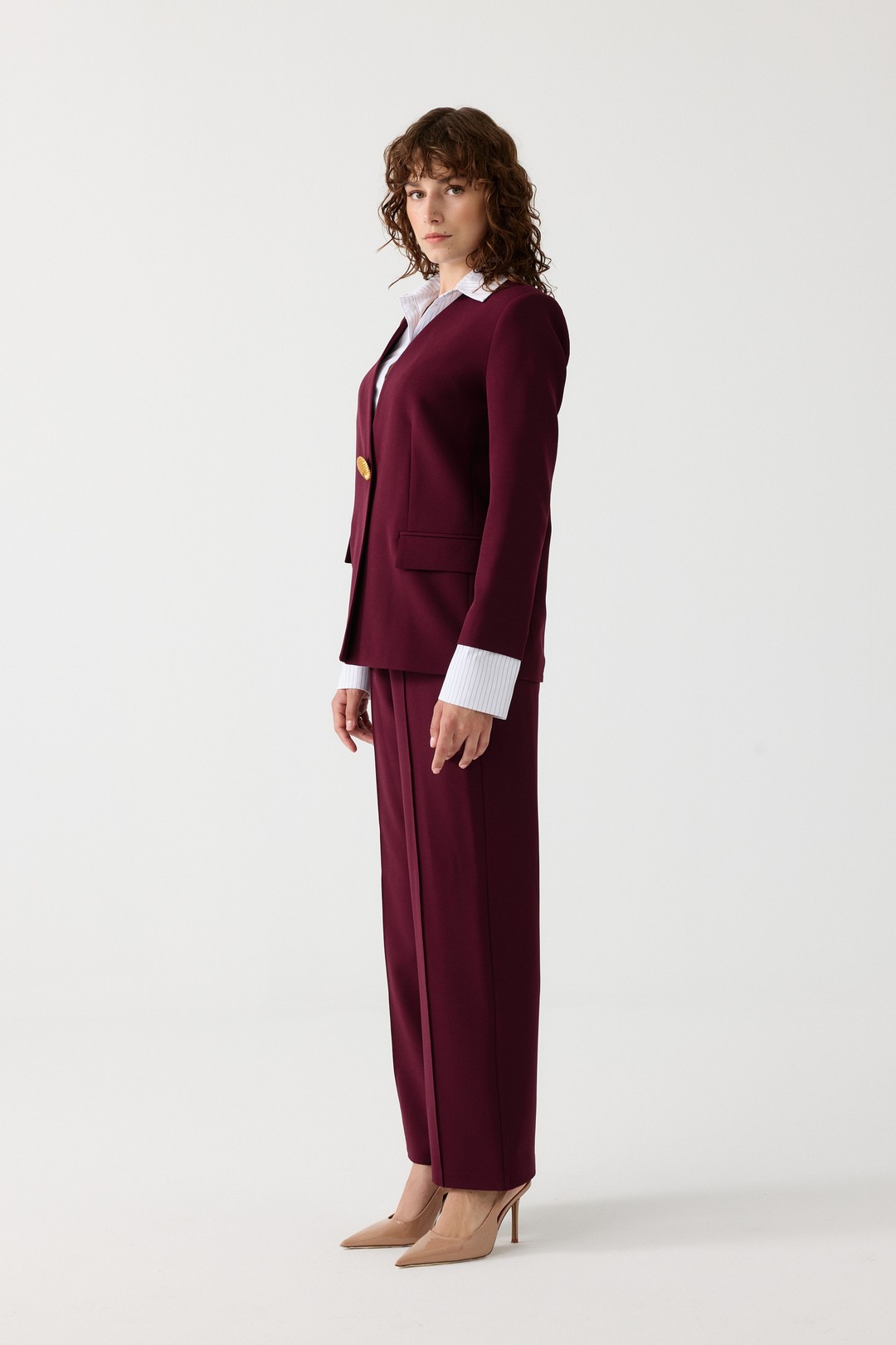 ÜÇLÜ-PANTOLONLU TAKIM EL-2707 - BORDO