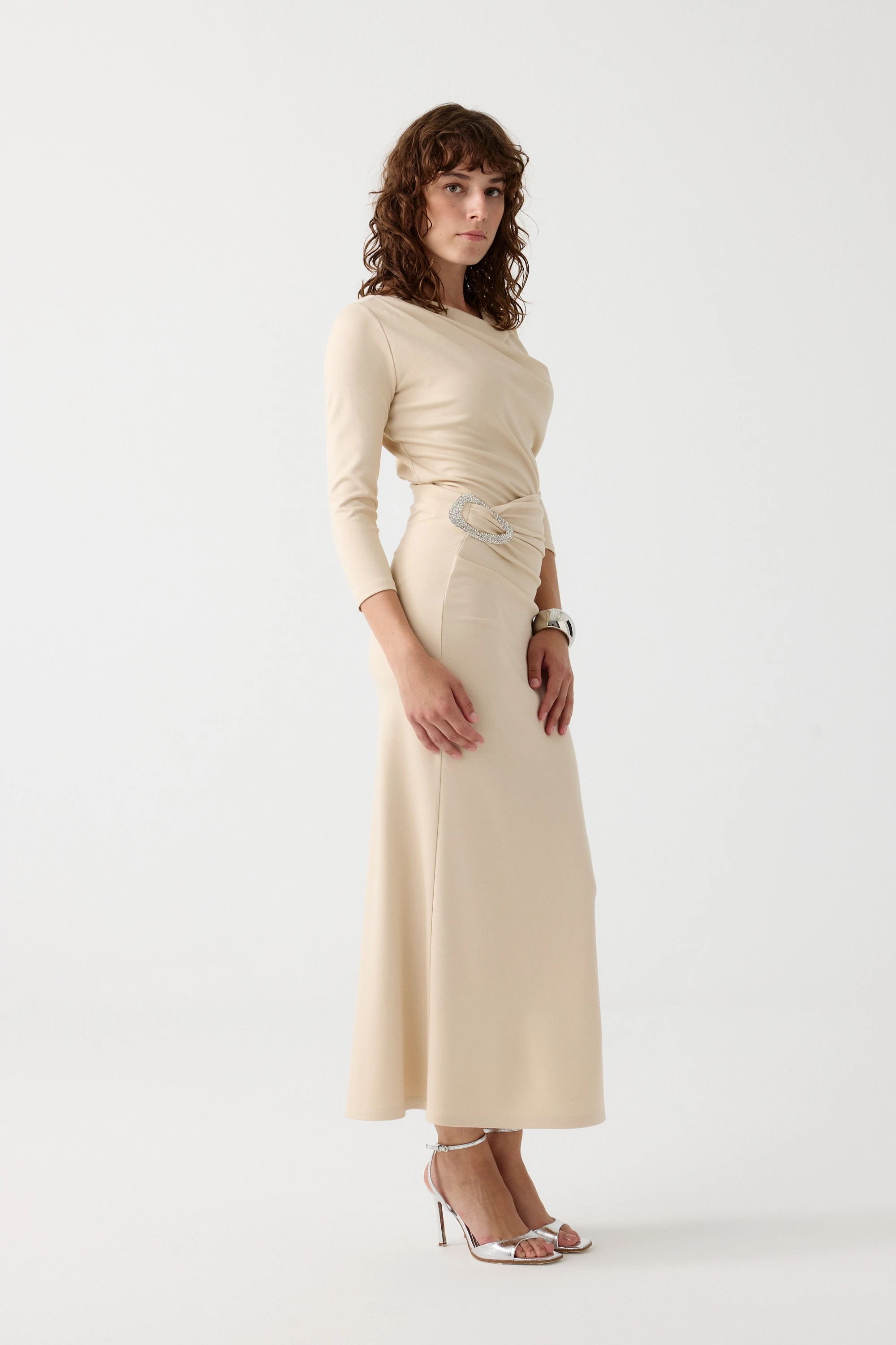 Taşlı aksesuarlı örme takım EL-2721