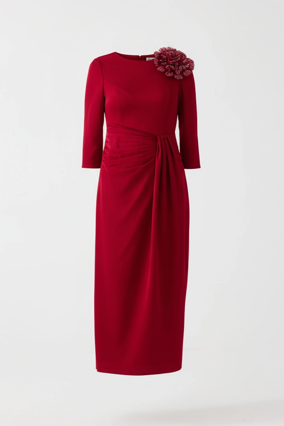 Beli piliseli kokteyl elbise EL-4355