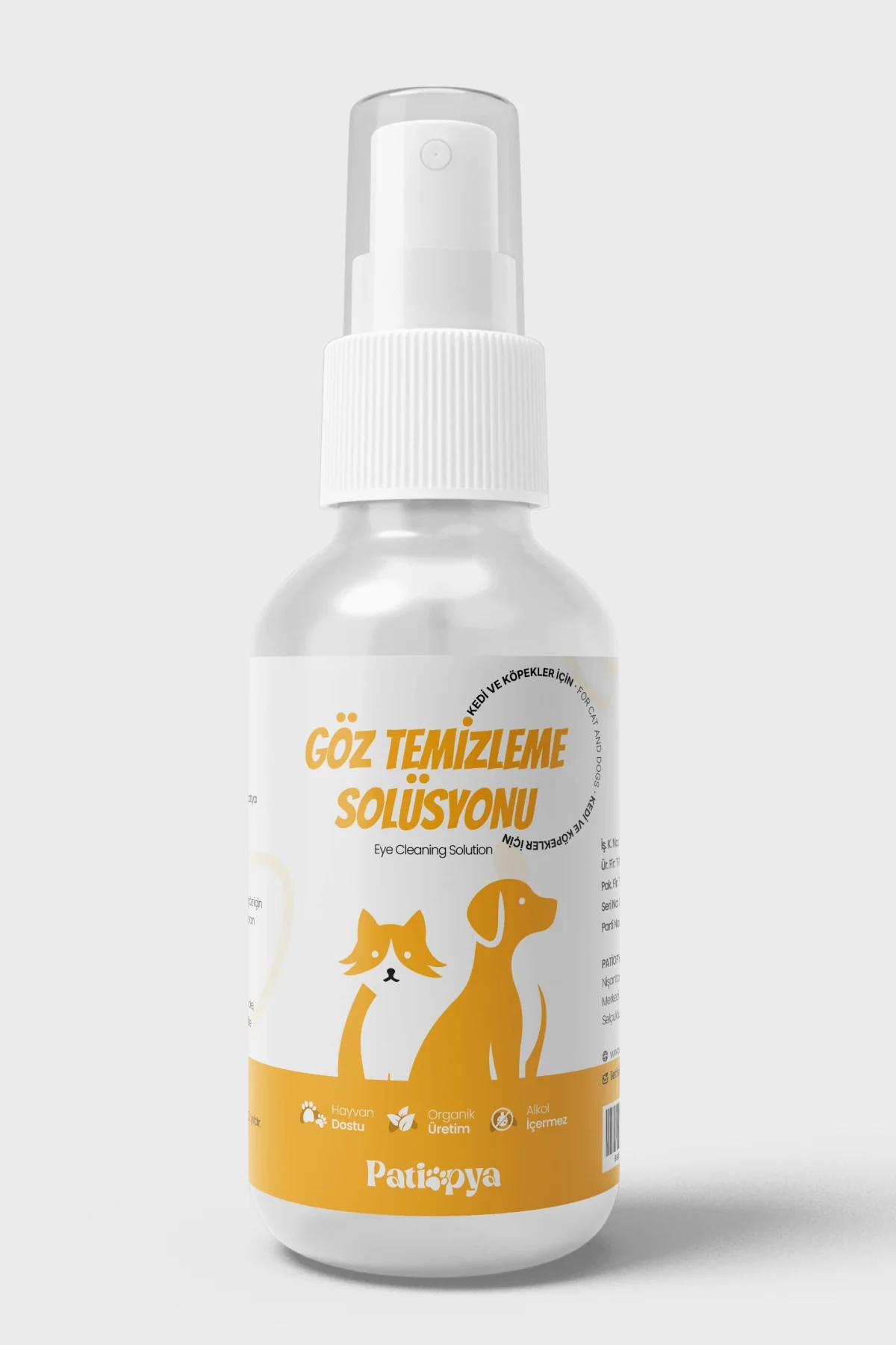 Kedi Göz Çevresi Gözyaşı Lekesi Temizleme Solüsyonu Papatya Özlü