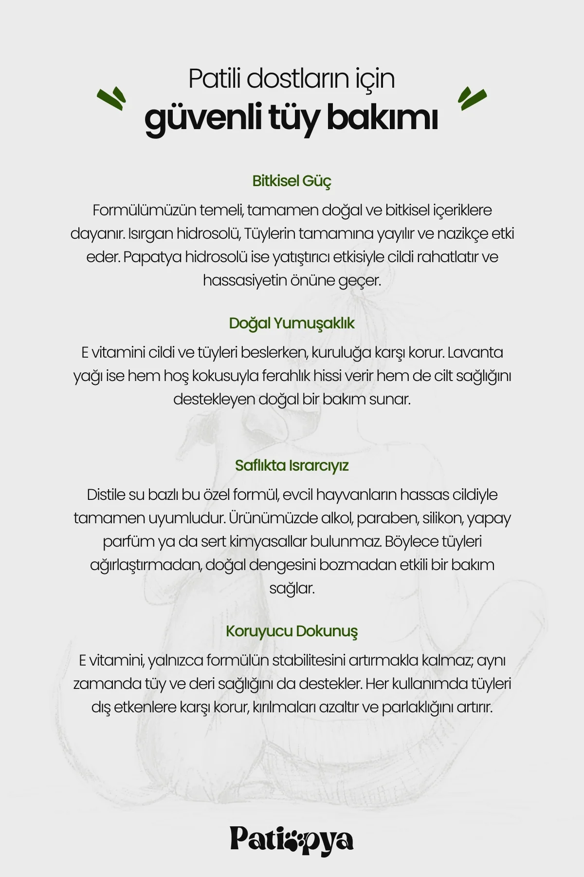 Tüy Bakım ve Kolay Tarama Spreyi Isırgan Otu Özlü 120ml