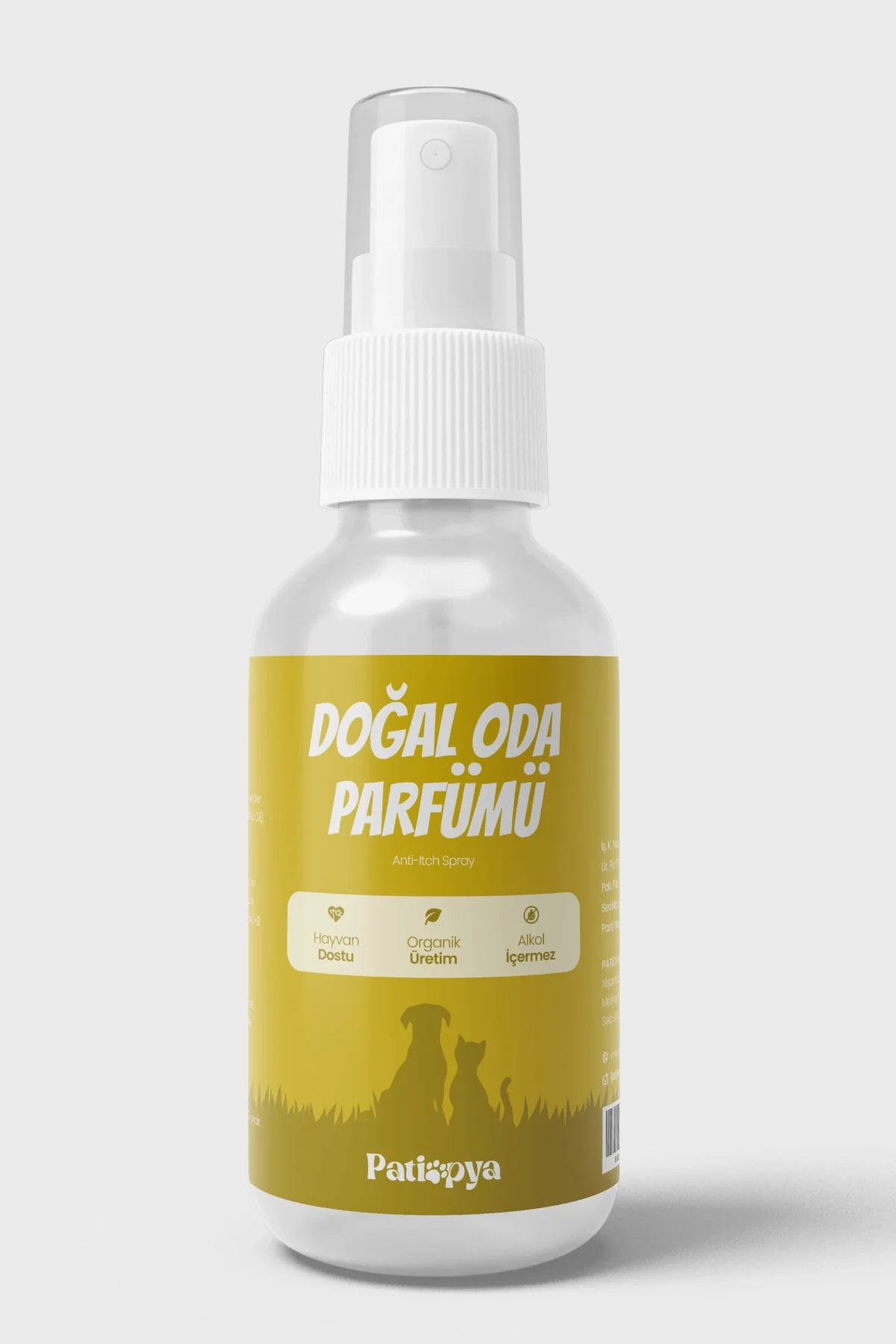 Kedi Kumu Ve Tuvaleti Koku Giderici Oda Parfümü - Limon Özlü