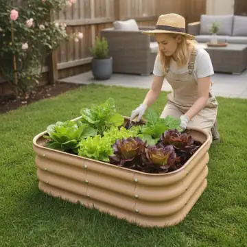 Modüler Yükseltilmiş Bahçe Yatağı (Sebze ve Çiçek) 153 Litre