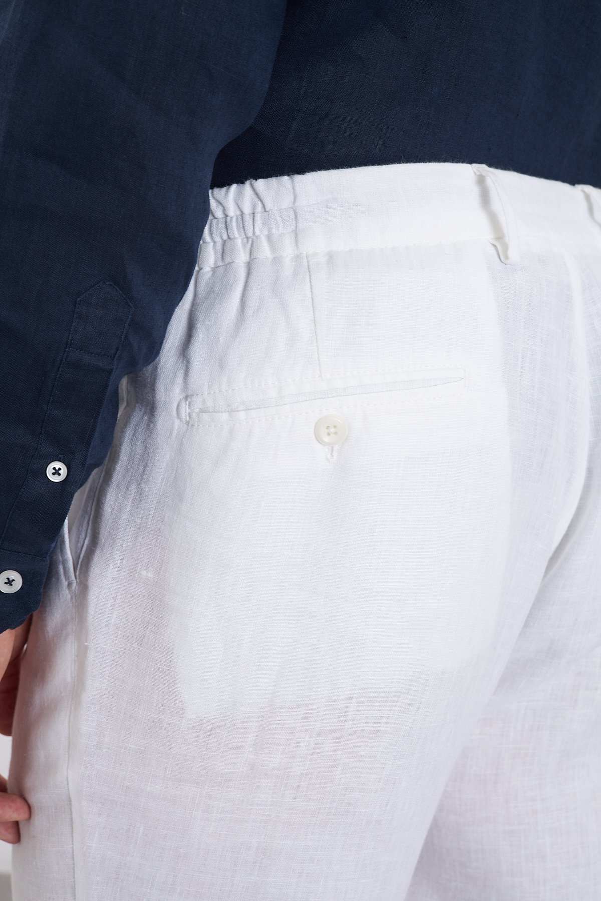 100% Keten Jogger Erkek Pantolon