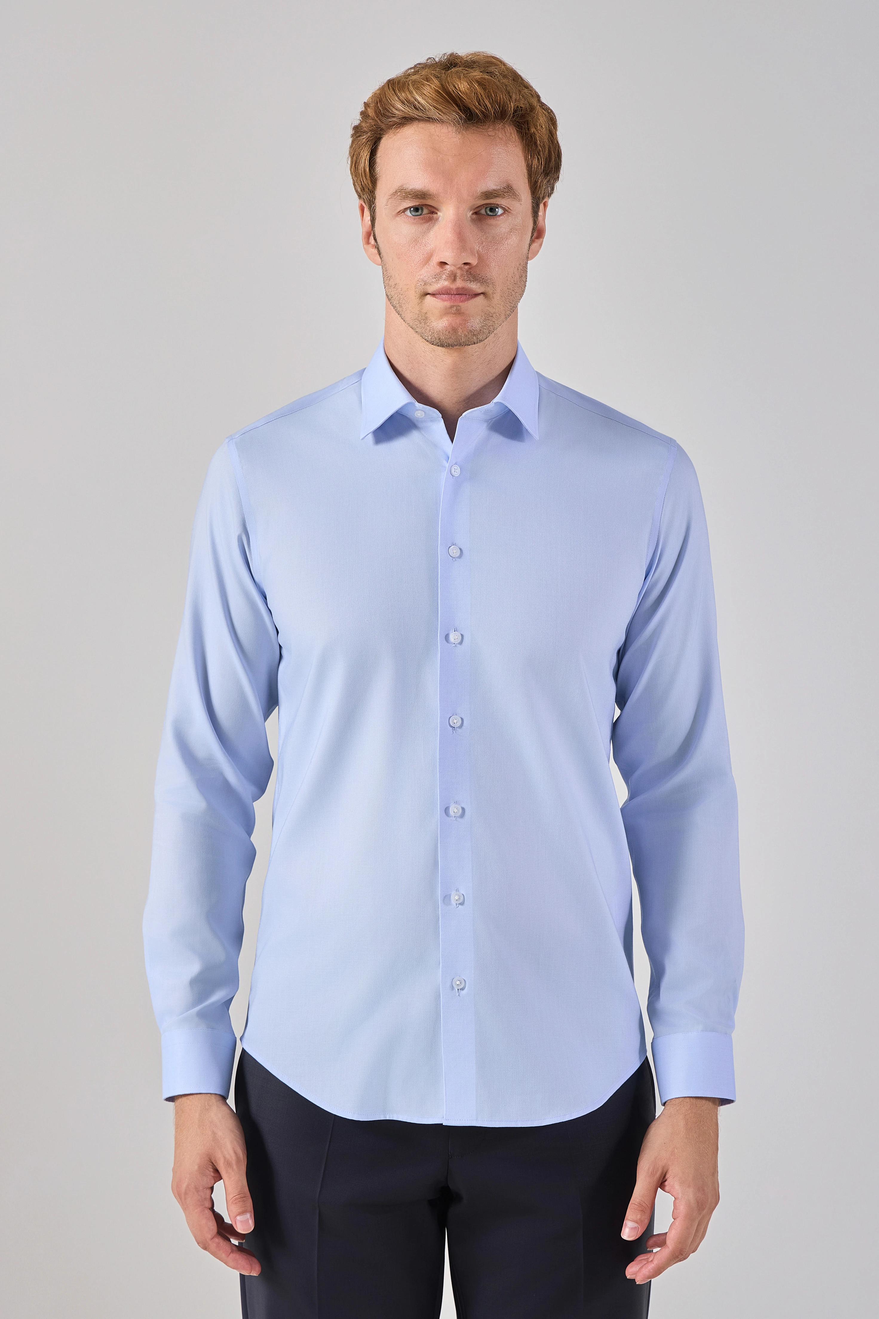 Ütü Gerektirmeyen Non Iron Klasik Yaka Oxford Erkek Gömlek