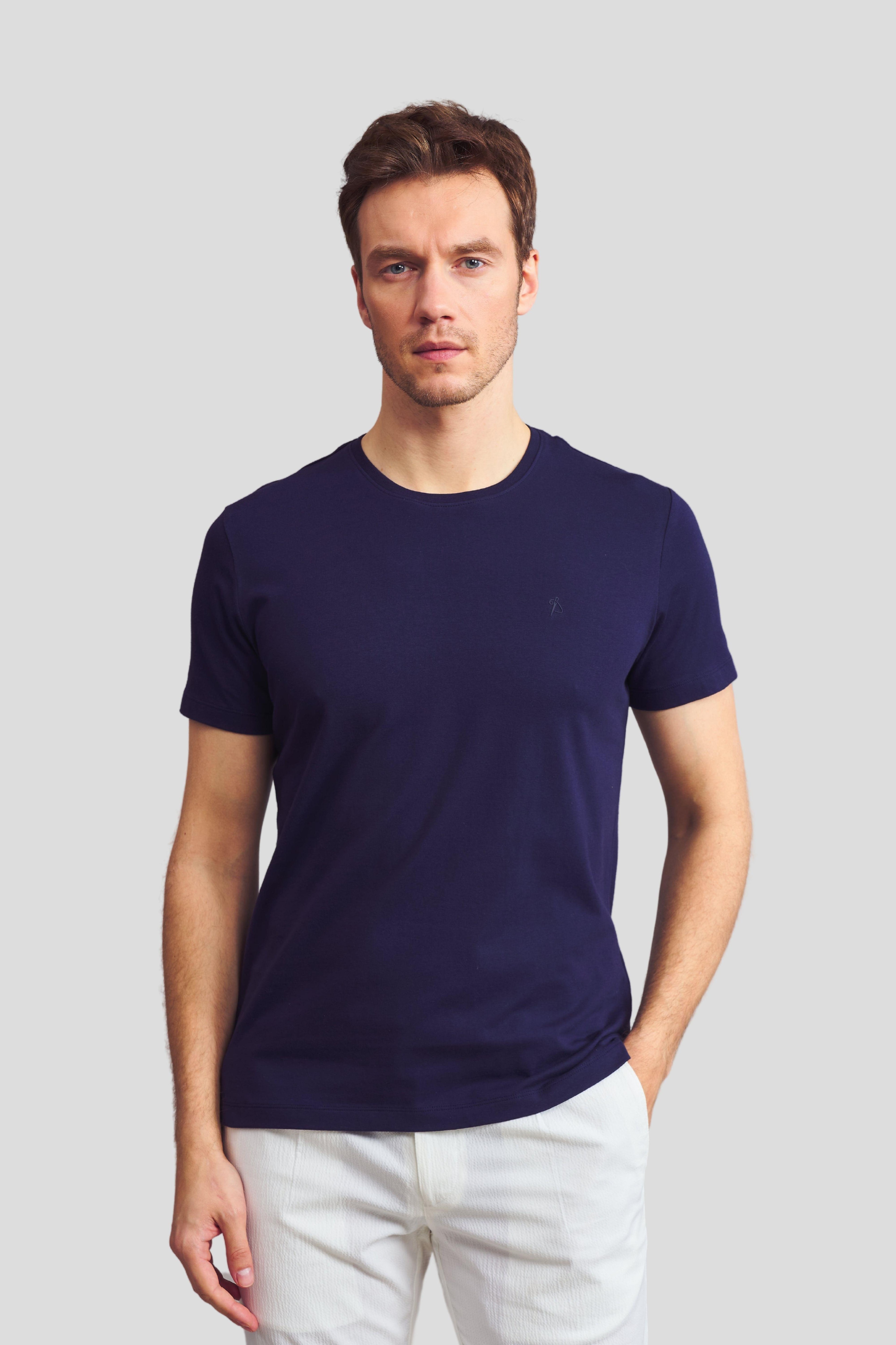 Bisiklet Yaka Basic T-Shirt
