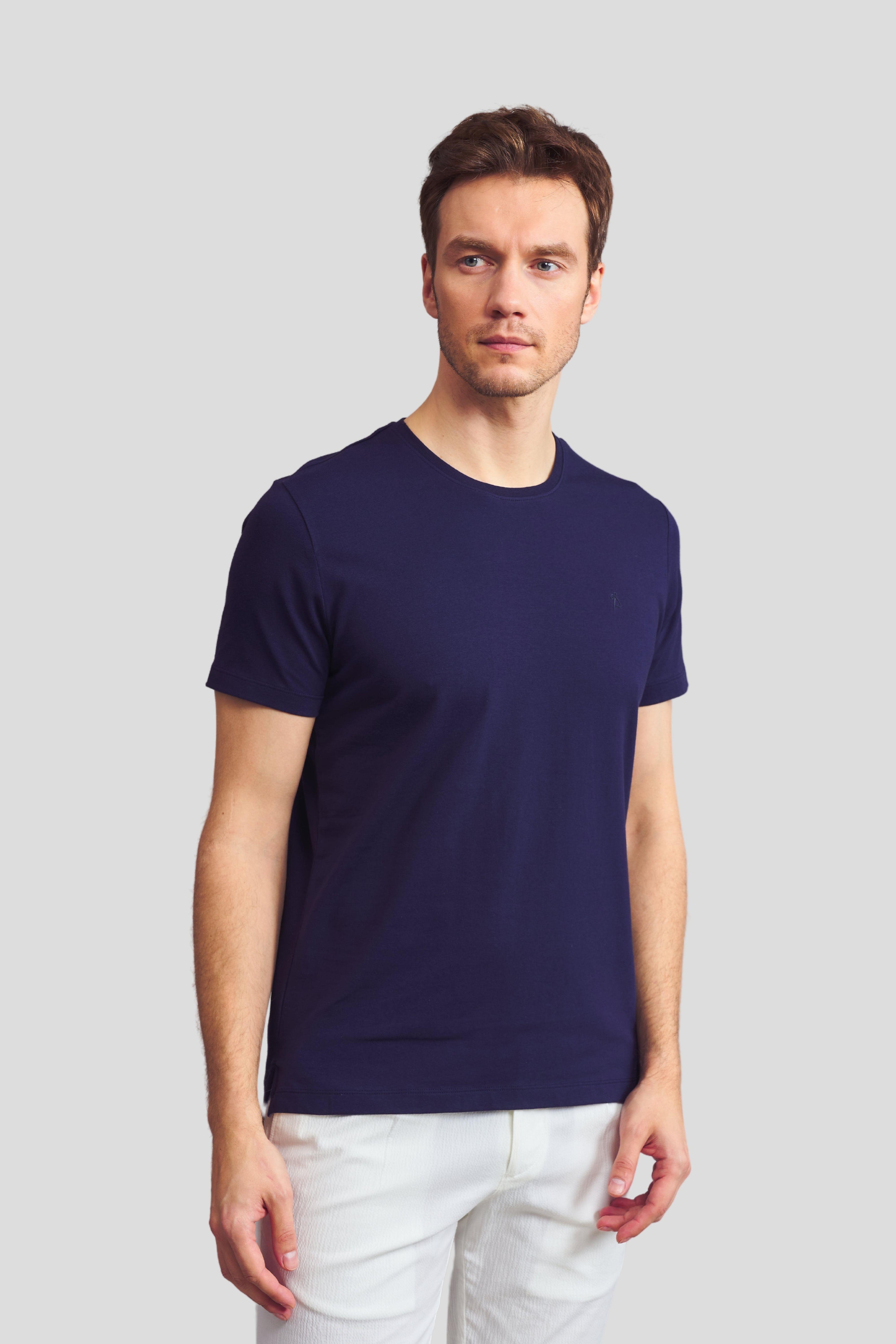 Bisiklet Yaka Basic T-Shirt