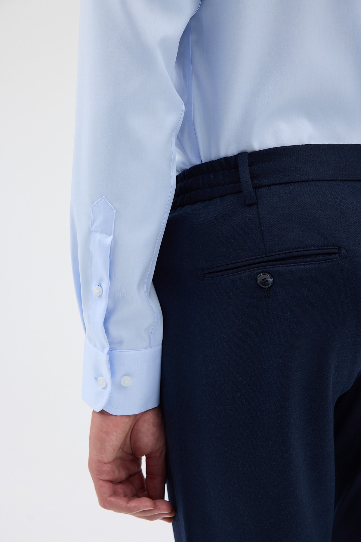Non Iron Mavi Comfort Fit Erkek Gömlek