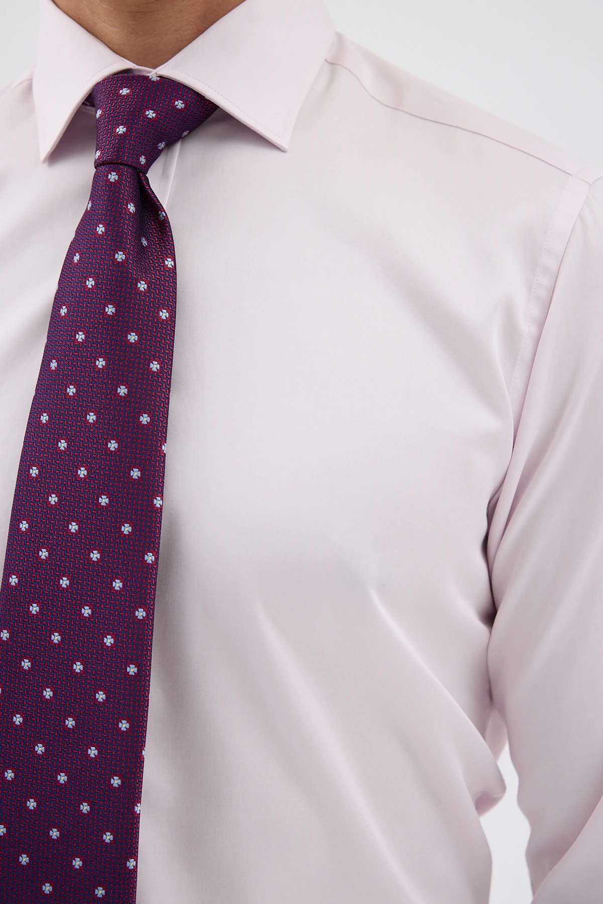 Çift Manşetli Comfort Fit Erkek Gömlek - Pembe