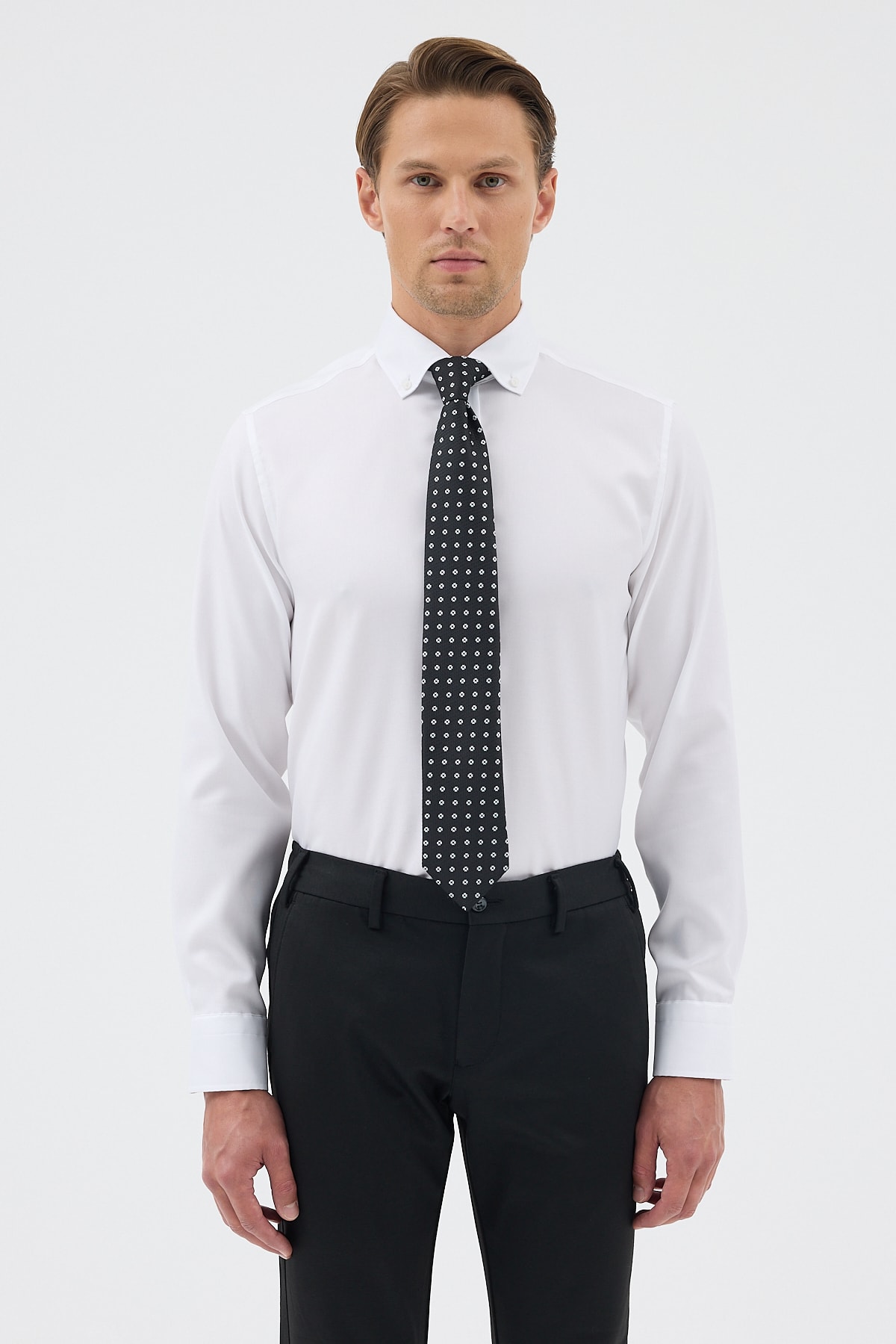 Non Iron Düğmeli Yaka Oxford Comfort Fit Erkek Gömlek