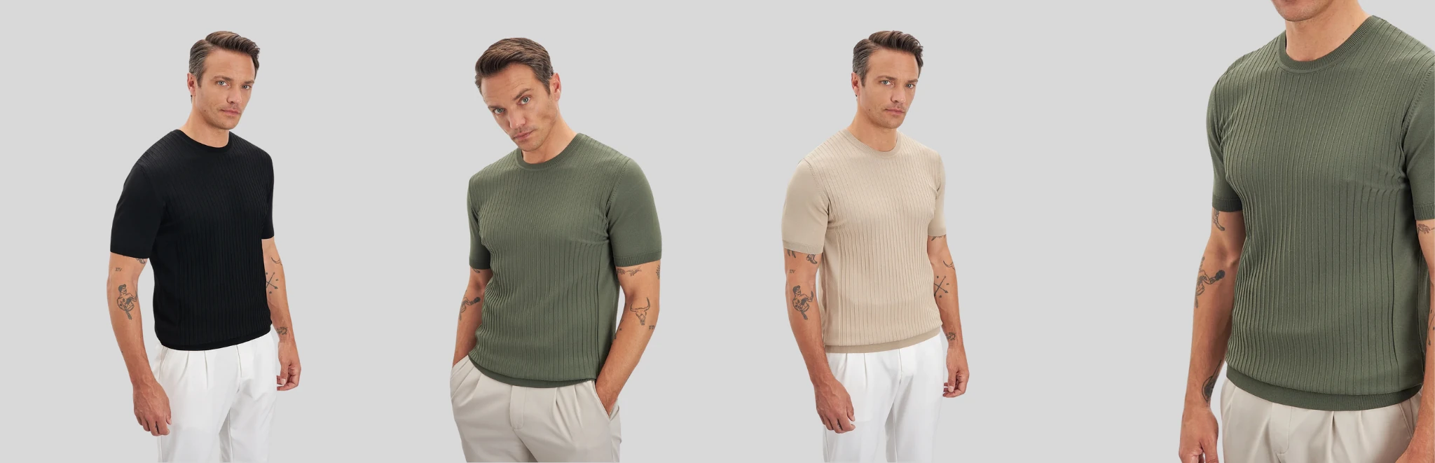 Rahatlığı Tercih Edenler İçin Bisiklet Yaka Erkek T-shirt Modelleri