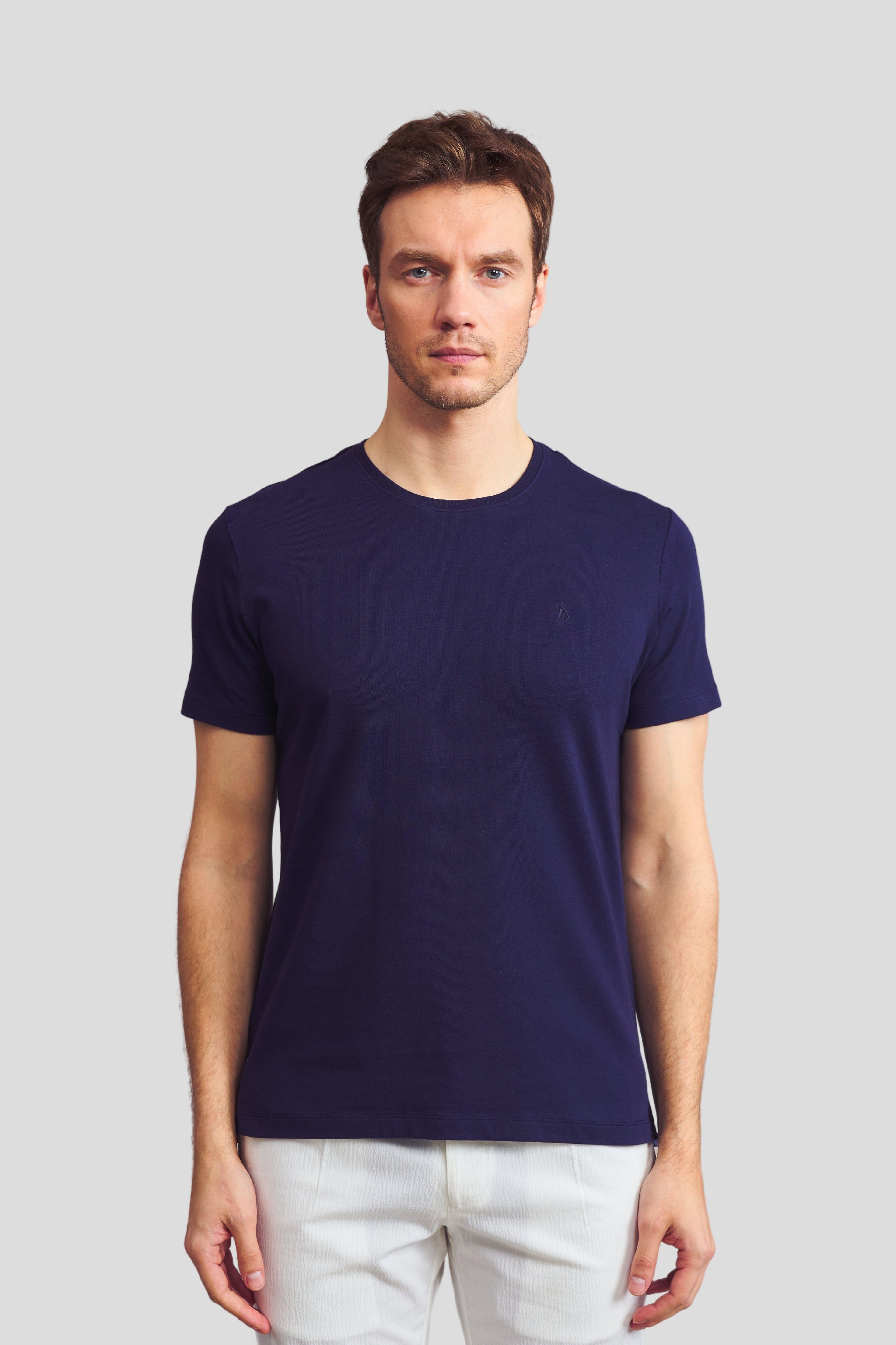 Bisiklet Yaka Basic T-Shirt