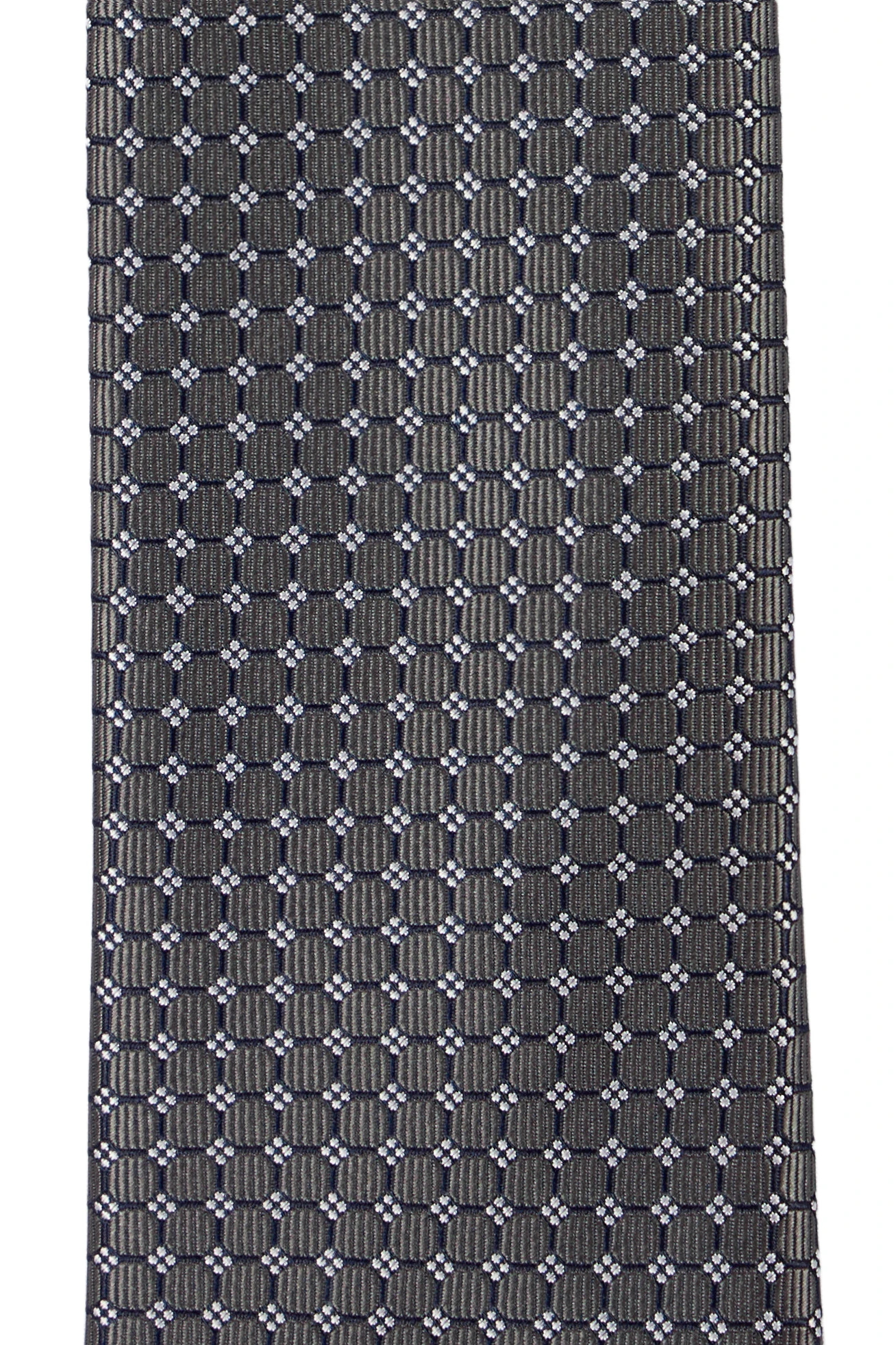 Kareli Çiçek Desenli Kravat