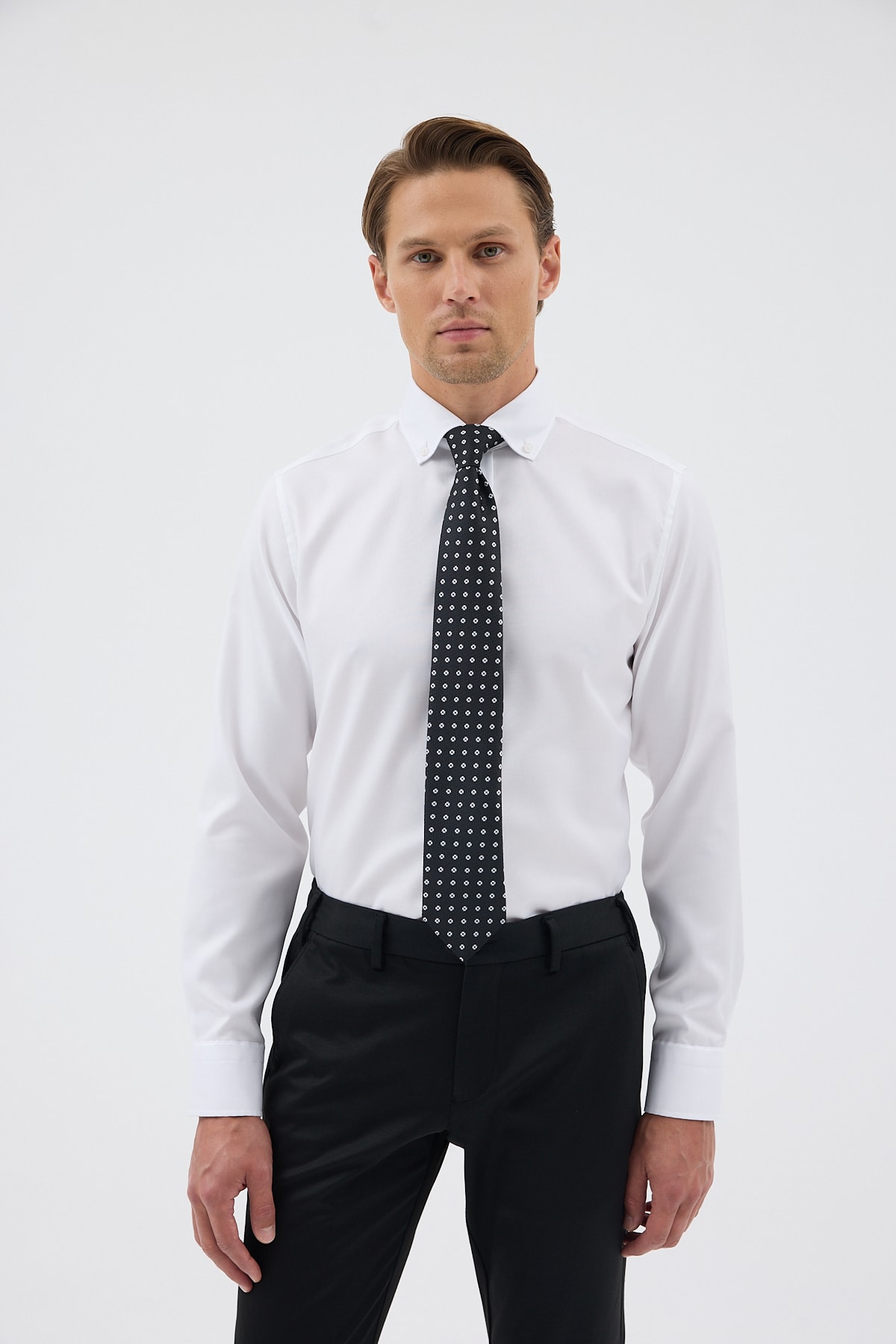 Non Iron Düğmeli Yaka Oxford Comfort Fit Erkek Gömlek