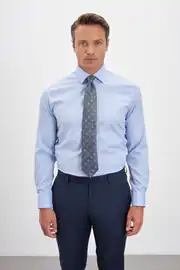 Ütü Gerektirmeyen %100 Pamuk Non Iron Klasik Yaka Erkek Gömlek