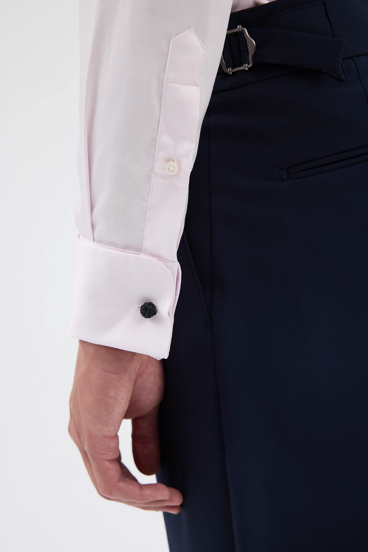 Çift Manşetli Comfort Fit Erkek Gömlek - Pembe