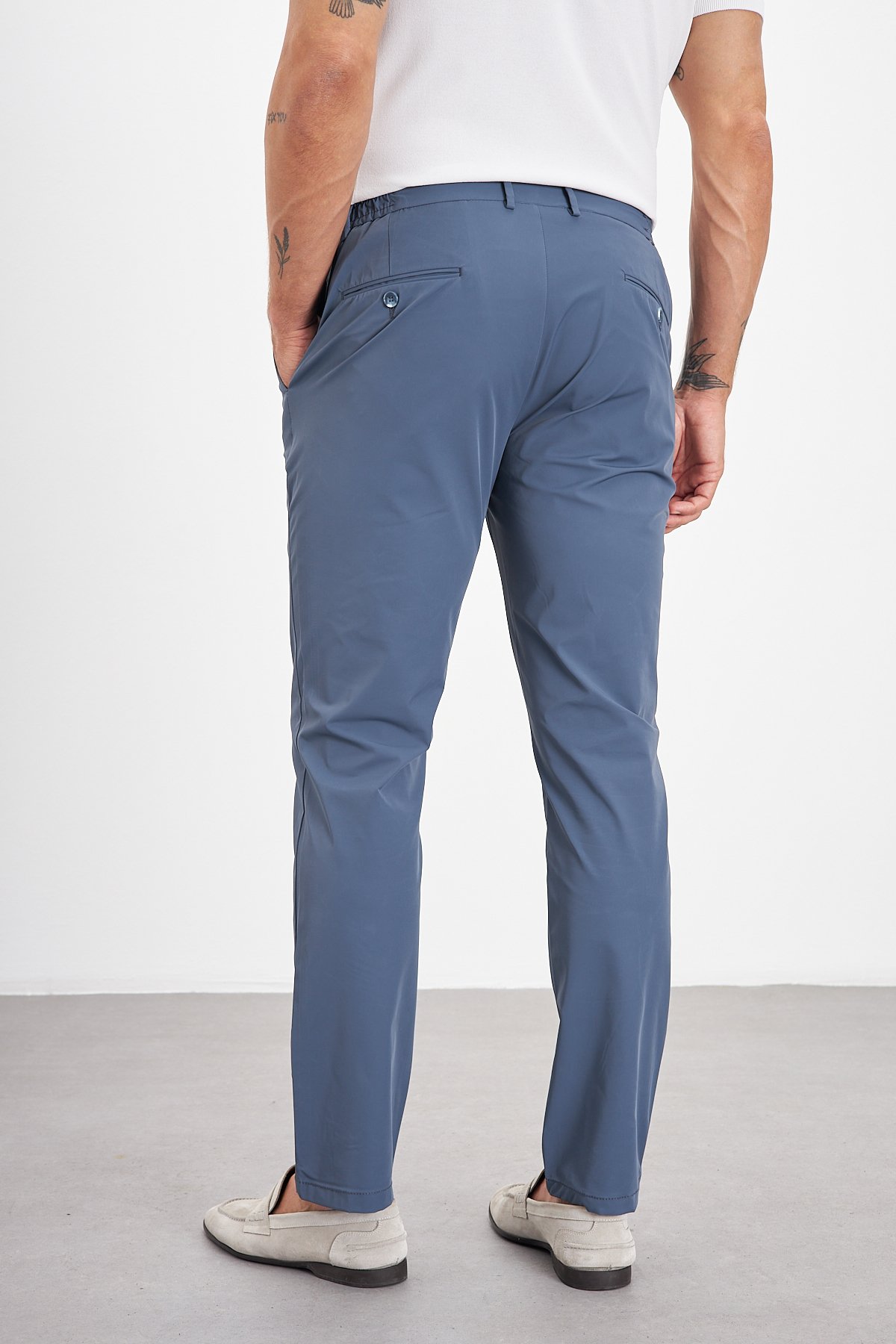 Teknik Kumaş Beş Cep Erkek Pantolon