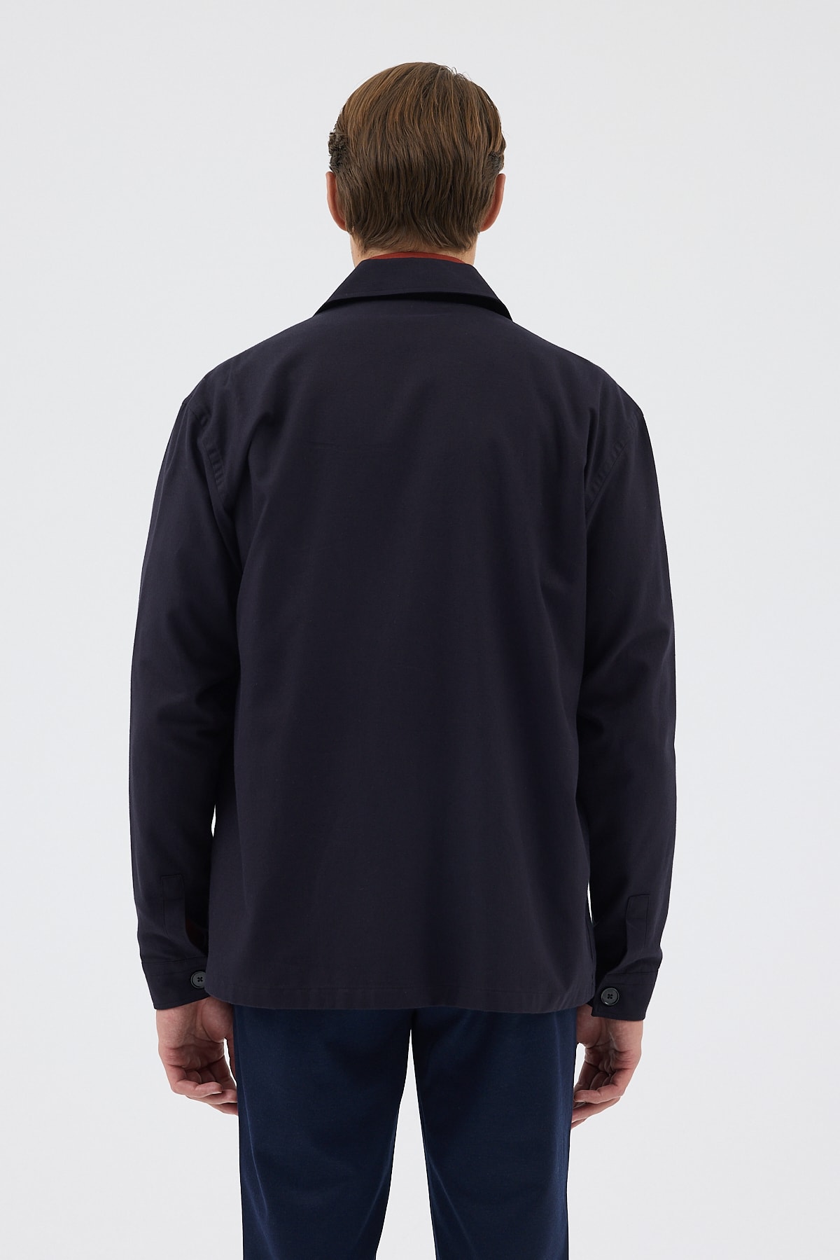 Siyah Cepli Tailored Fit Erkek Gömlek Ceket