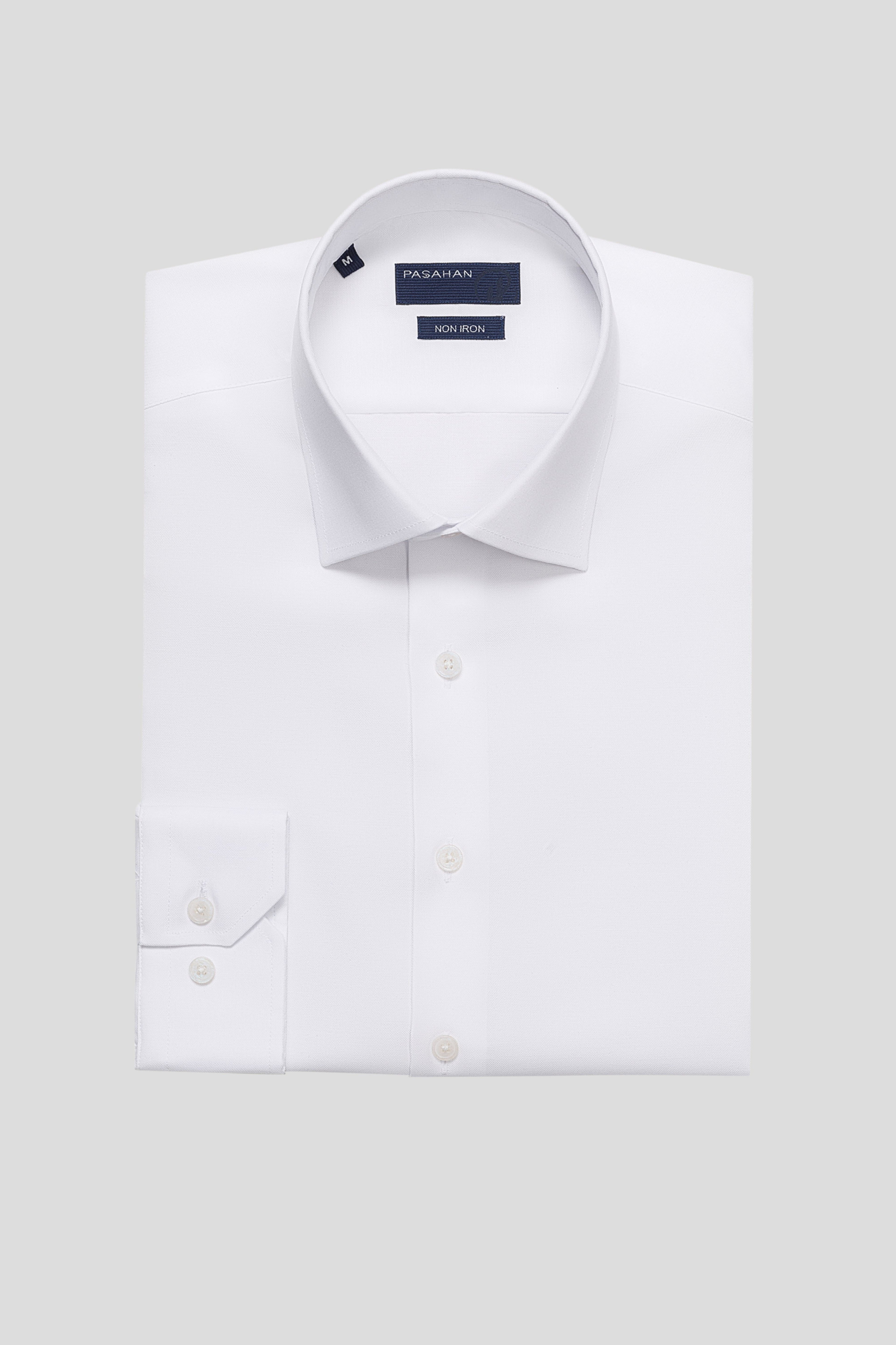 Non Iron Gömlek - Oxford - Beyaz