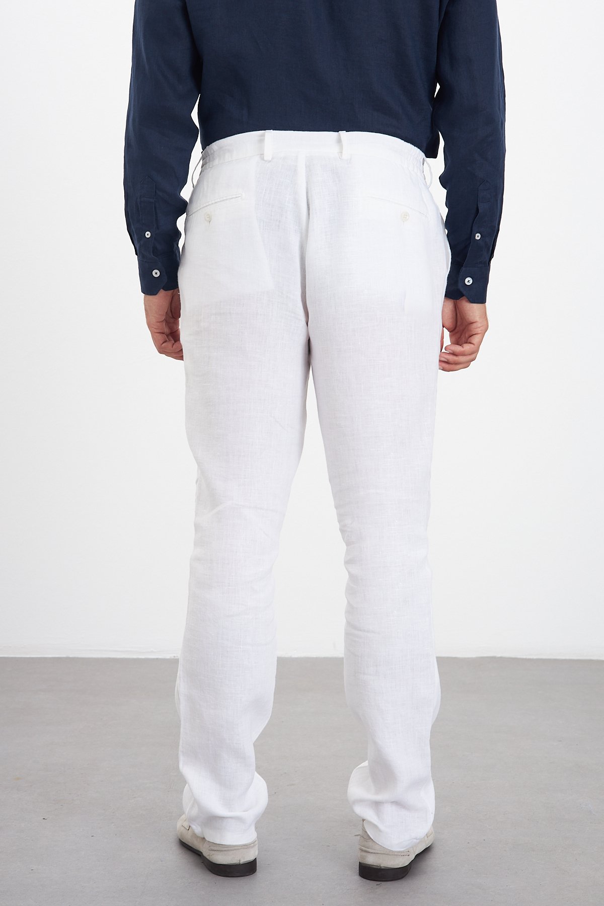 100% Keten Jogger Erkek Pantolon