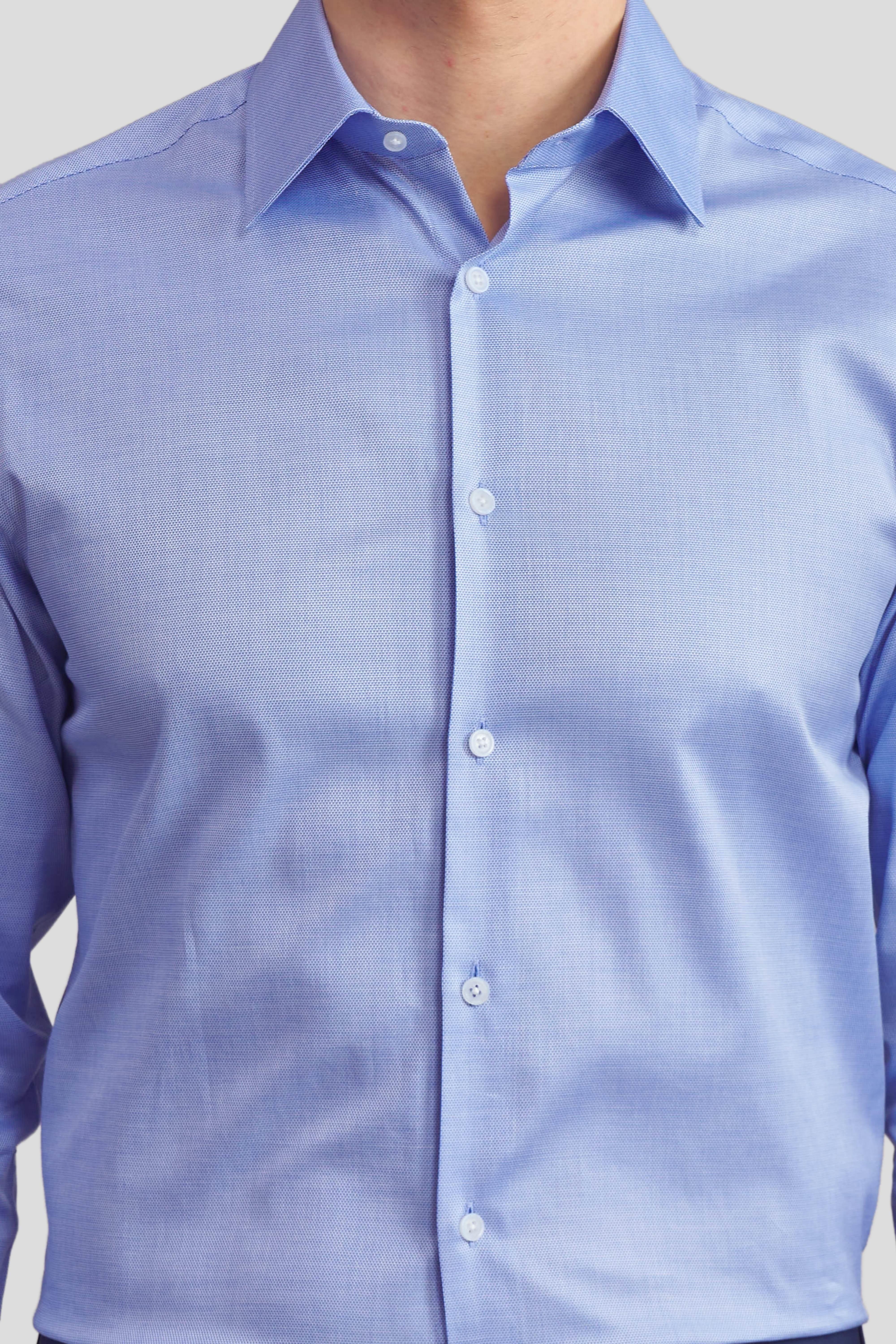 Klasik %100 Pamuk Düz Renk Gömlek