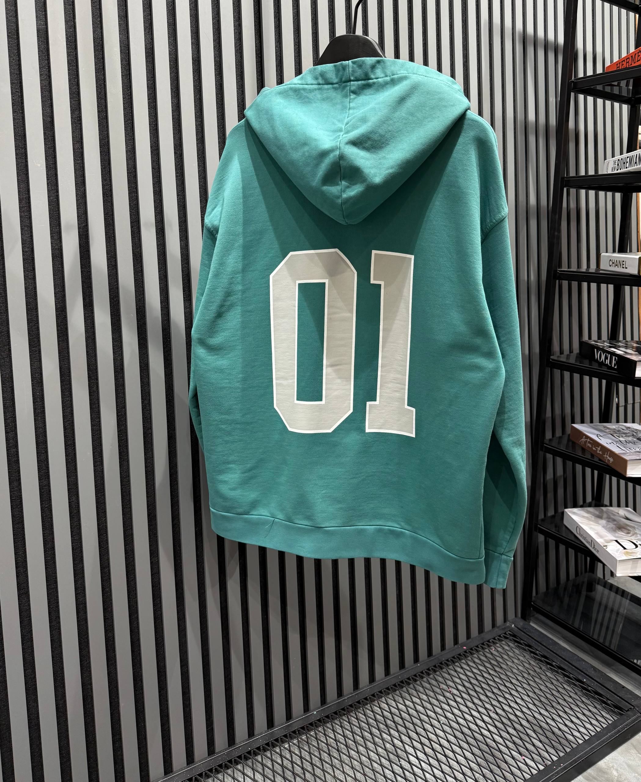 BB Luxury Logo Print Green/Dark Gray Hoodie