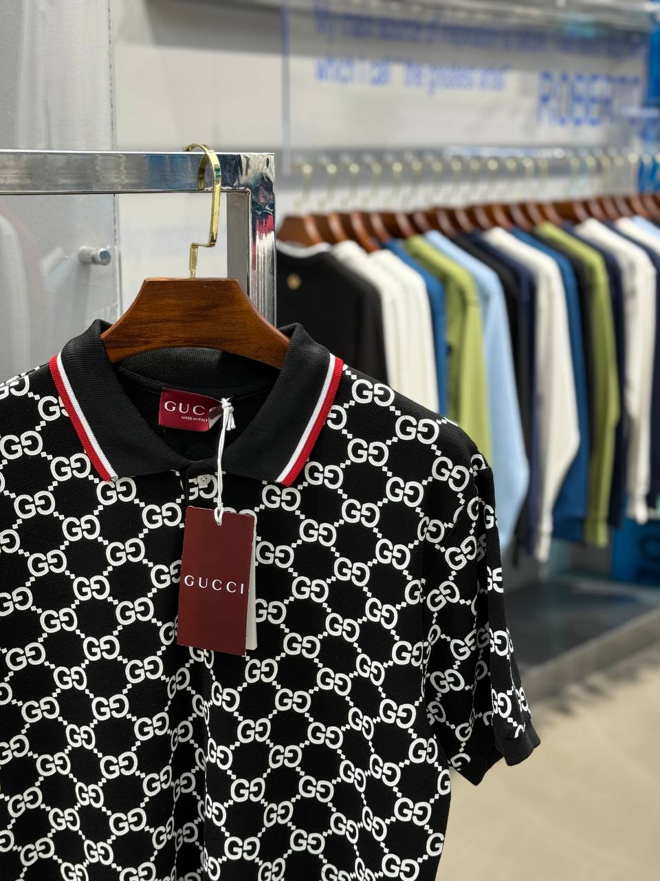 GG Luxury Logo Printed Polo Shirt