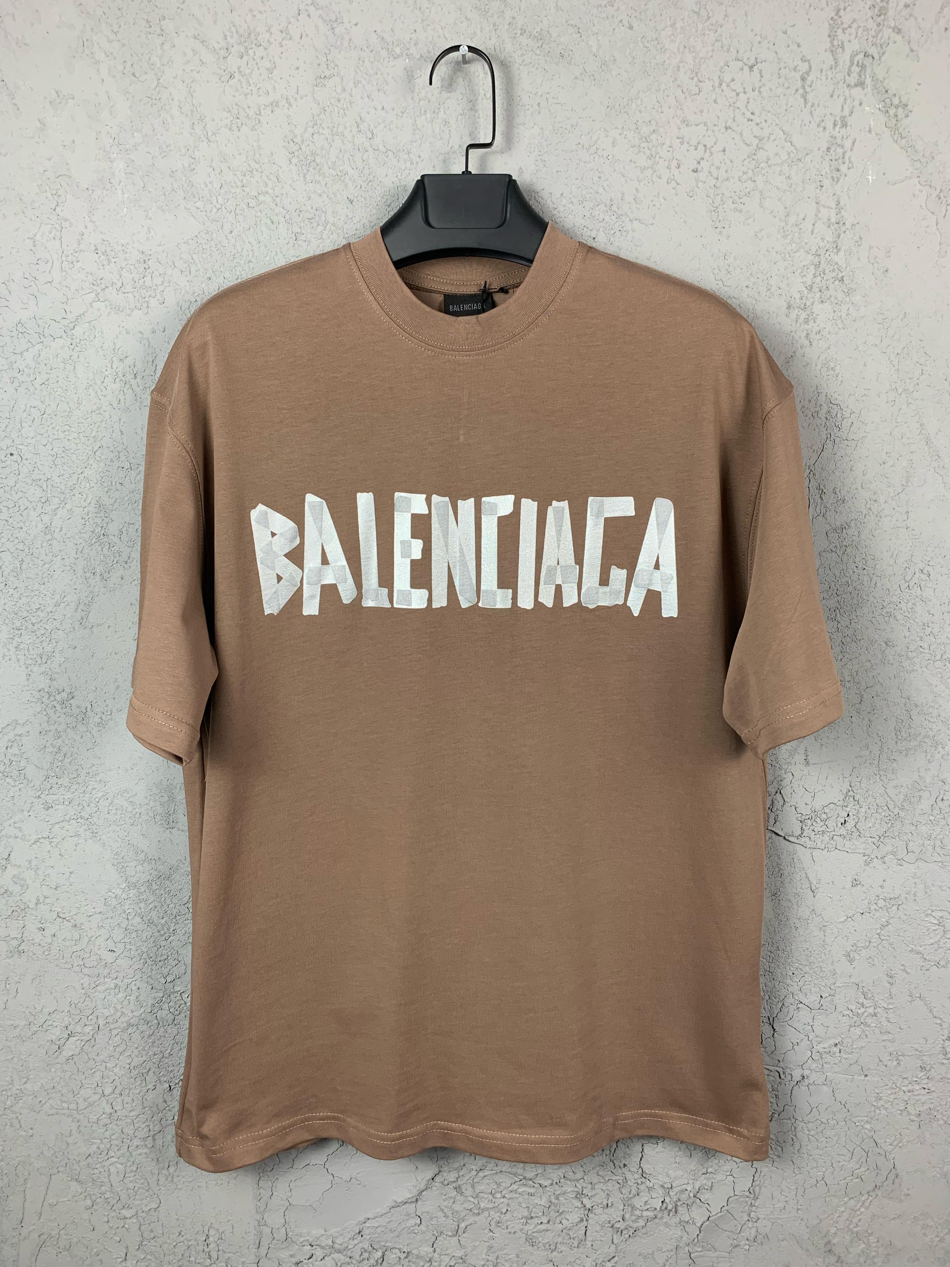 BB Tape Look Printed T-shirt - Brown