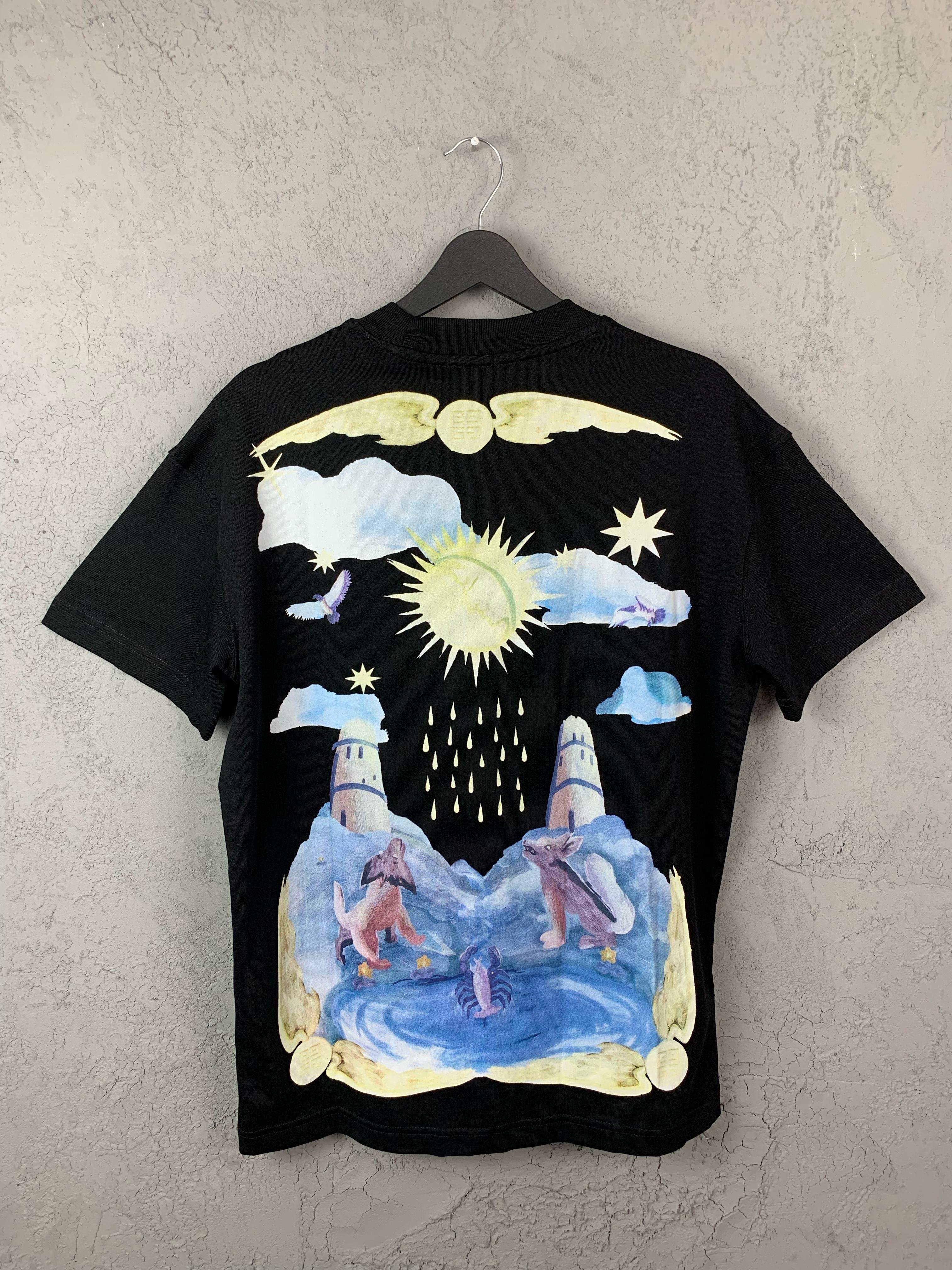 GY Luxury Special Print Black T-shirt