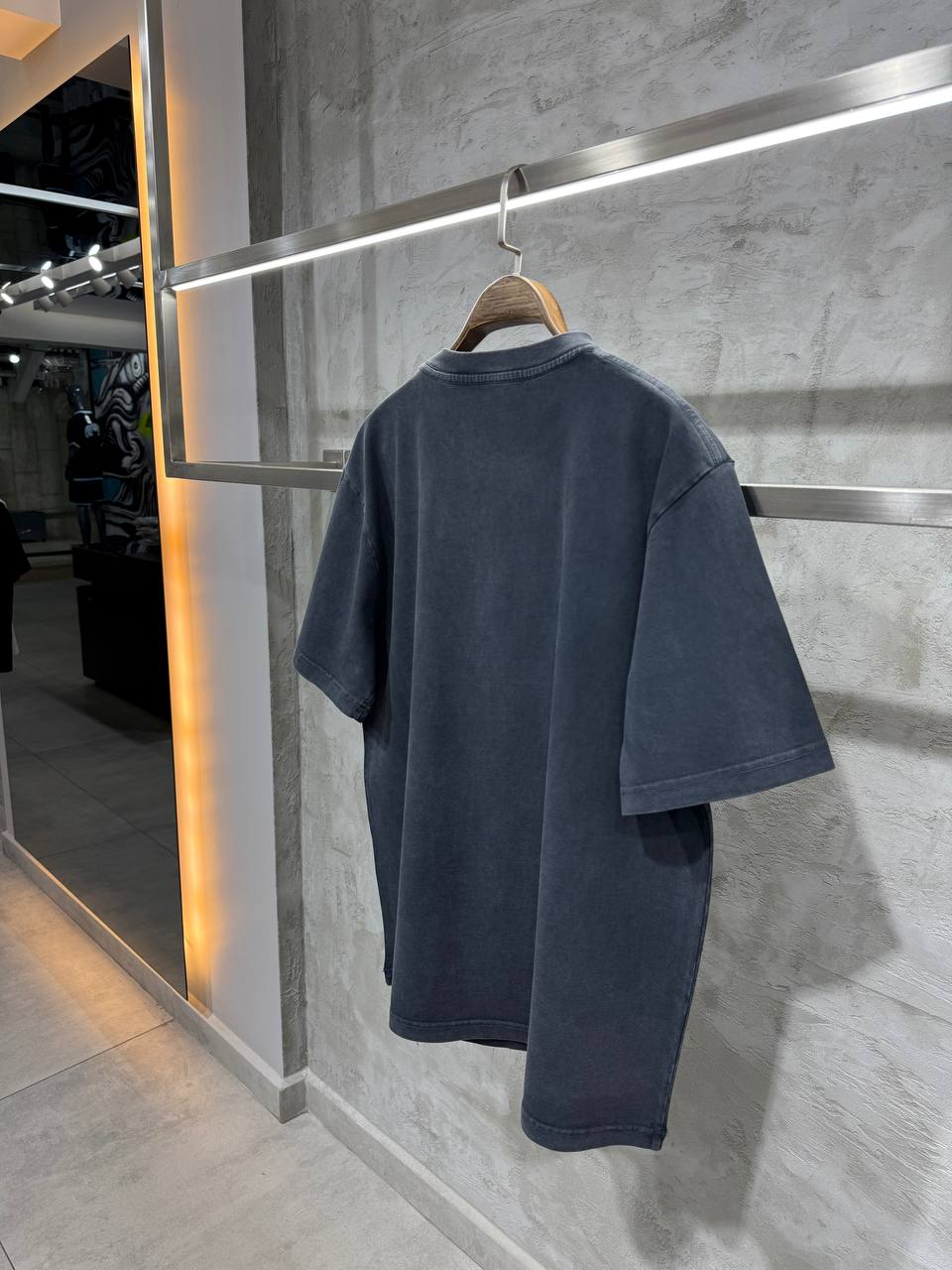 A Luxury Stone-Detailed Gray T-shirt