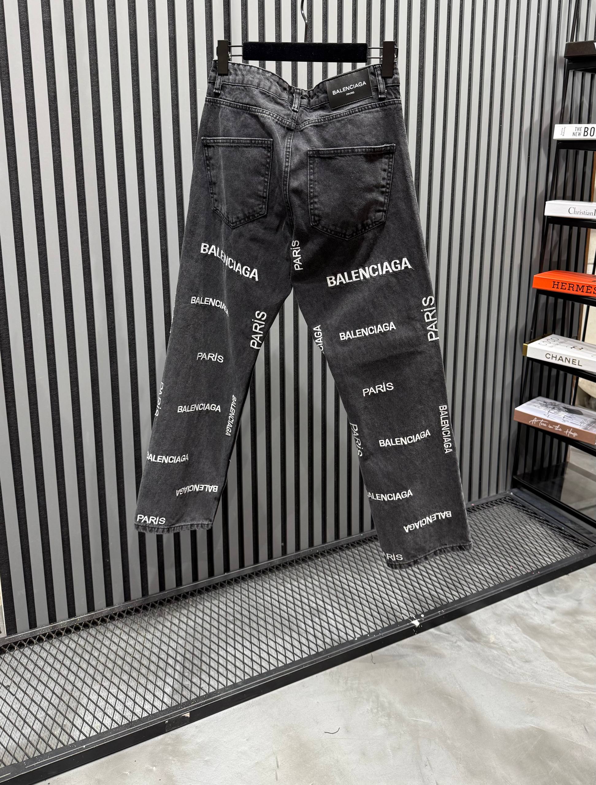 BB Luxury Logo Embroidered Jeans