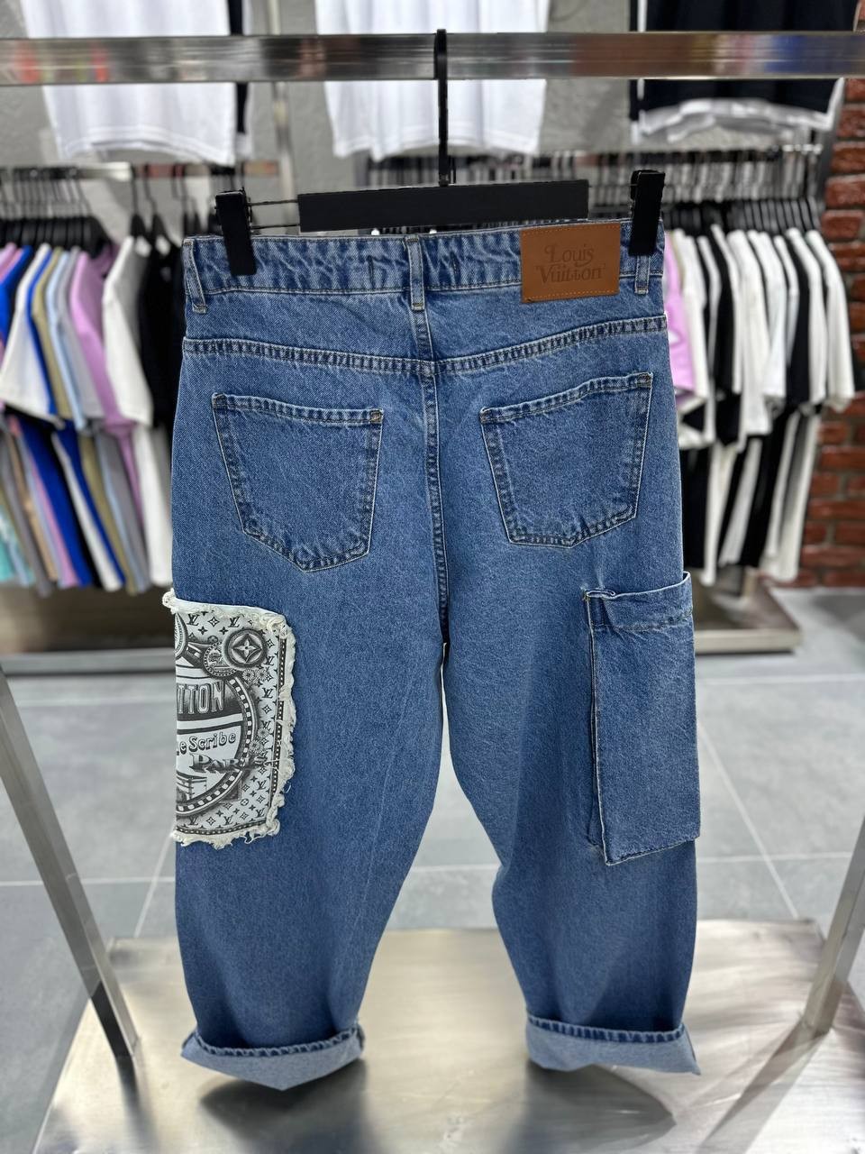 L Luxury Special Design Baggy Jeans