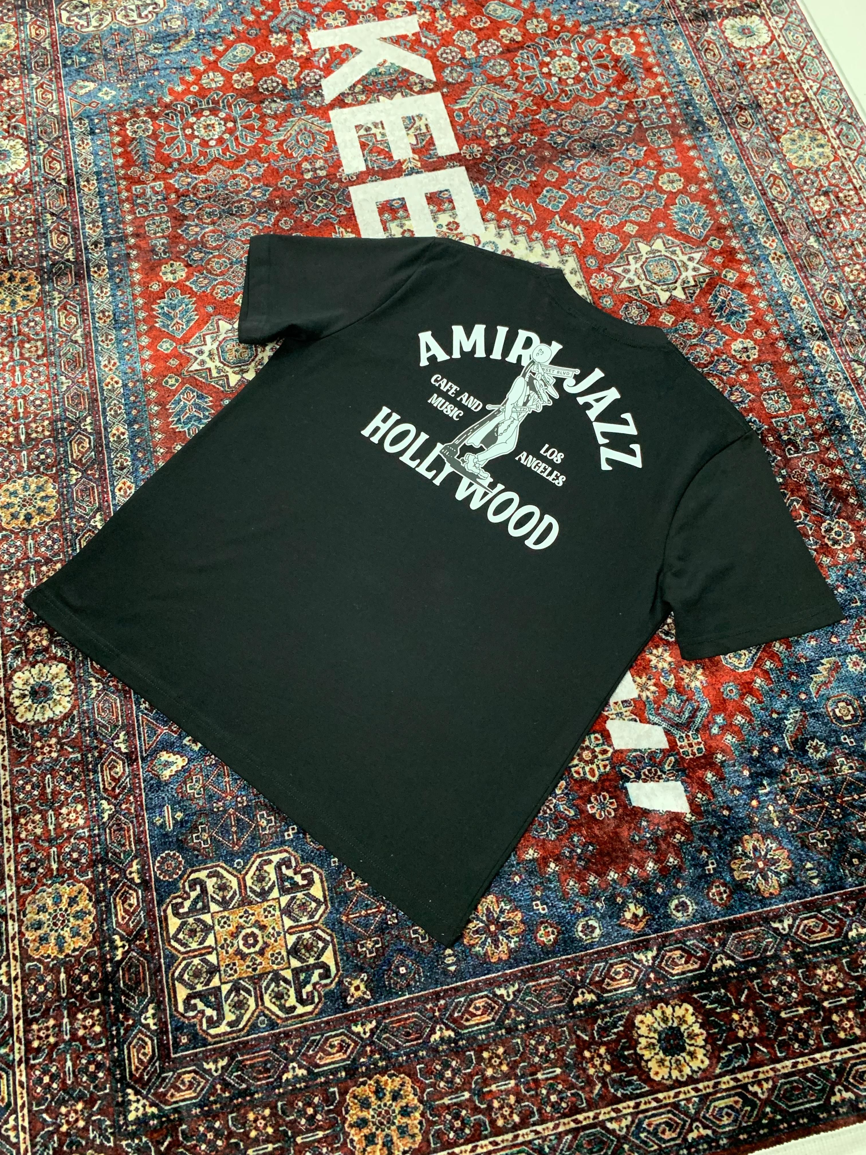A Luxury ‘Hollywood’ Design Black & White T-shirt