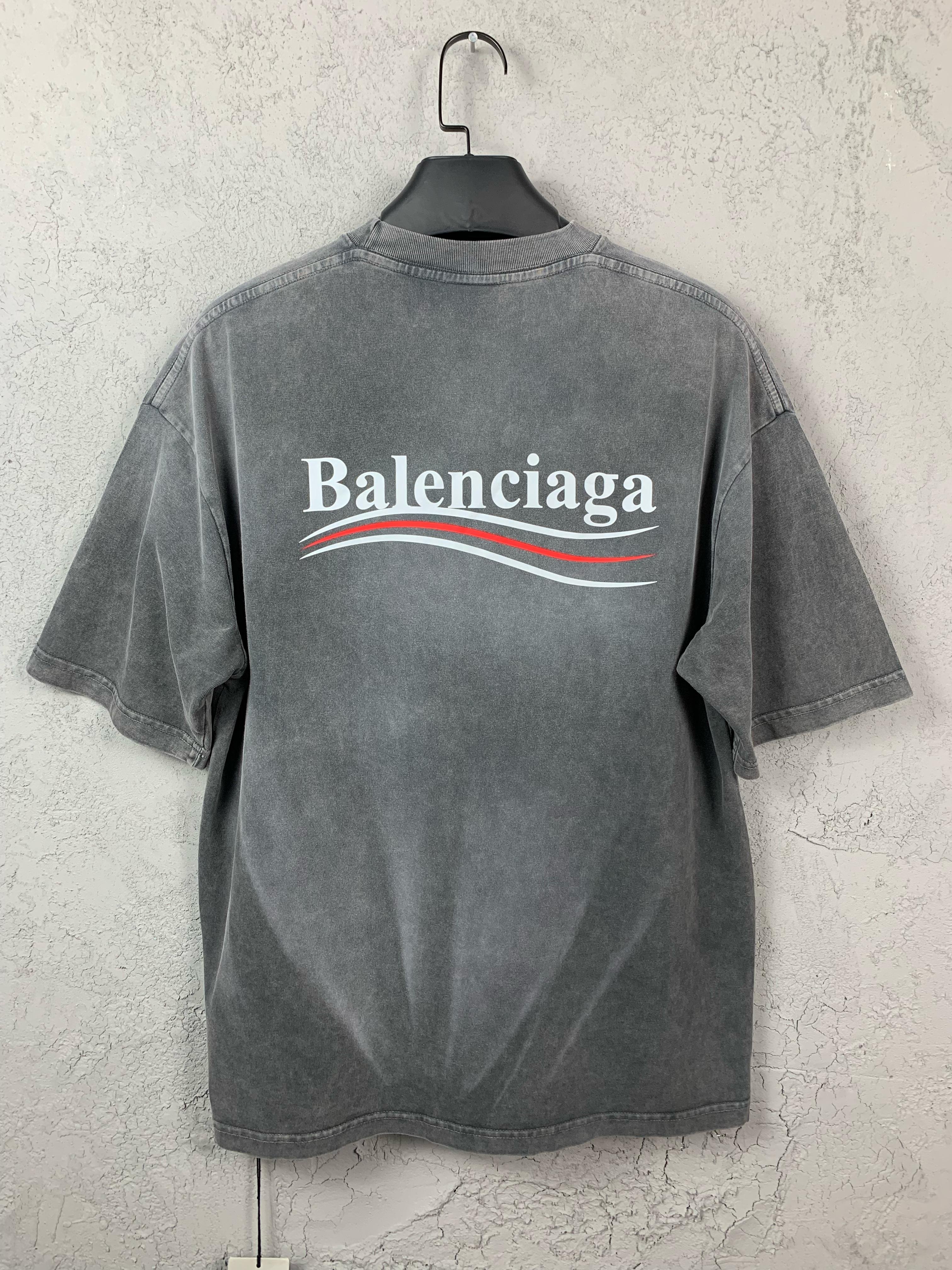 BB New Season Luxury Special Wash Fabric Grey Classic BB Logo Detail T-shirt