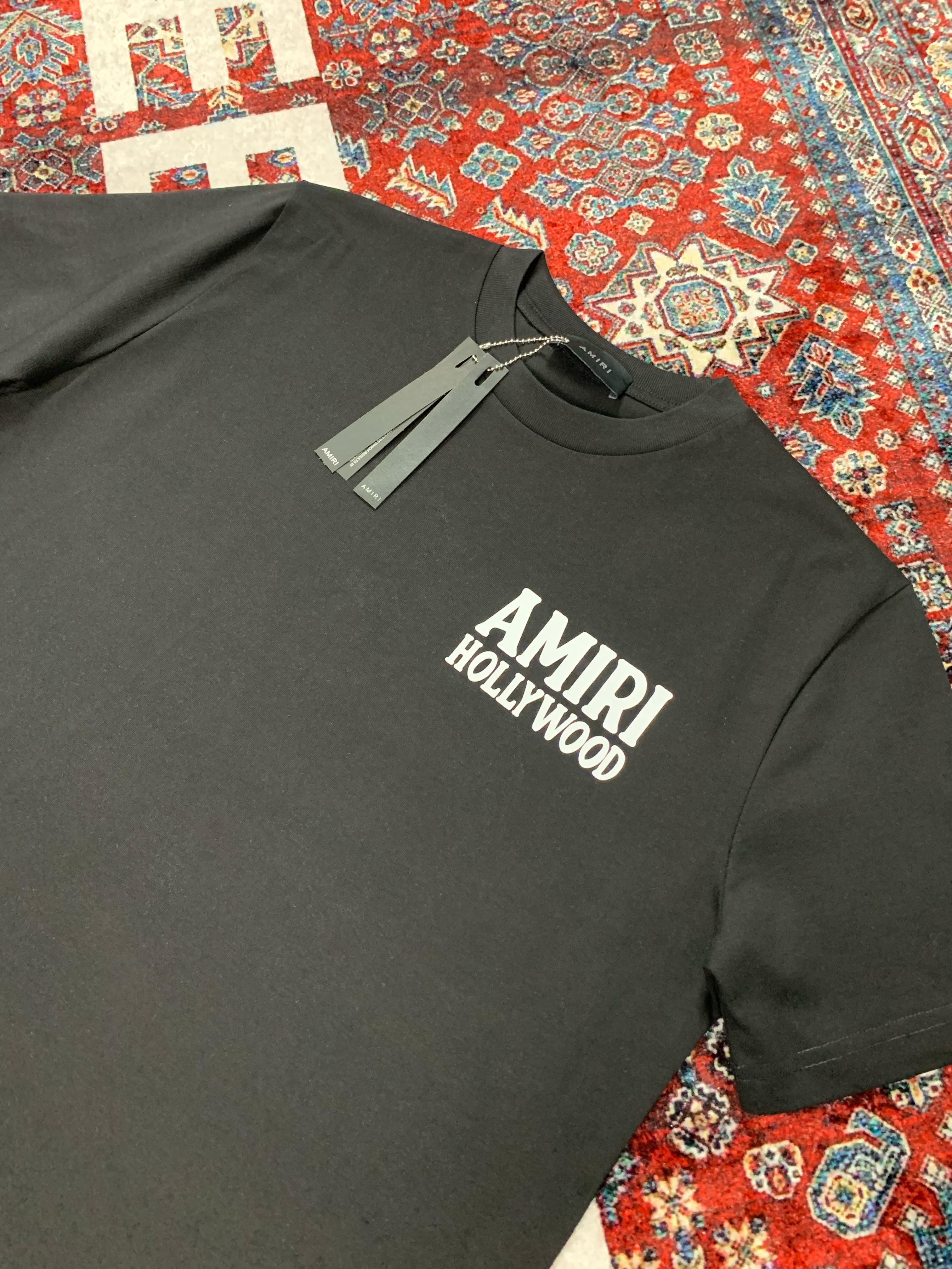 A Luxury ‘Hollywood’ Design Black & White T-shirt