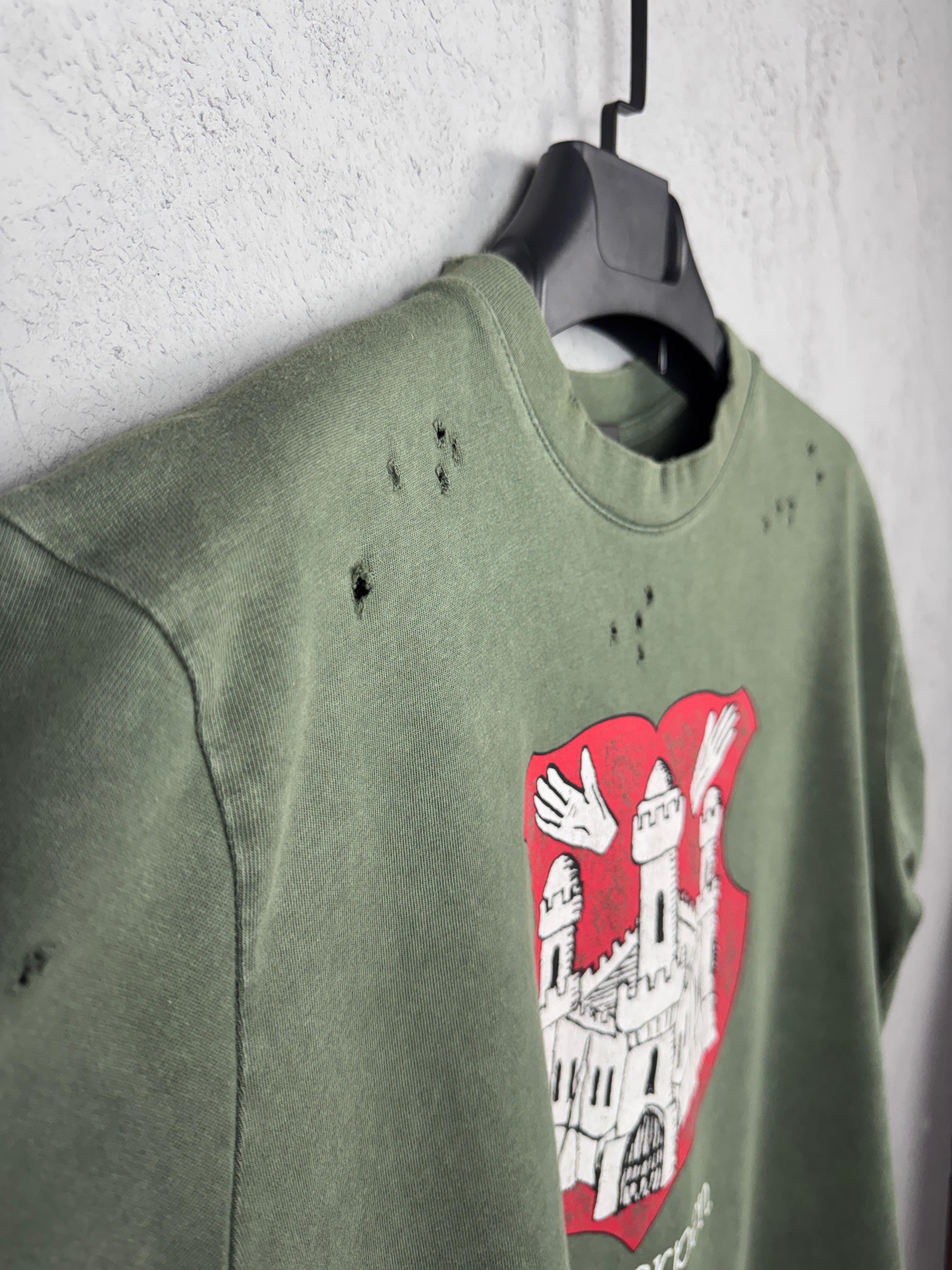 BB Luxury Special Design Grey & Blue & Green T-shirt