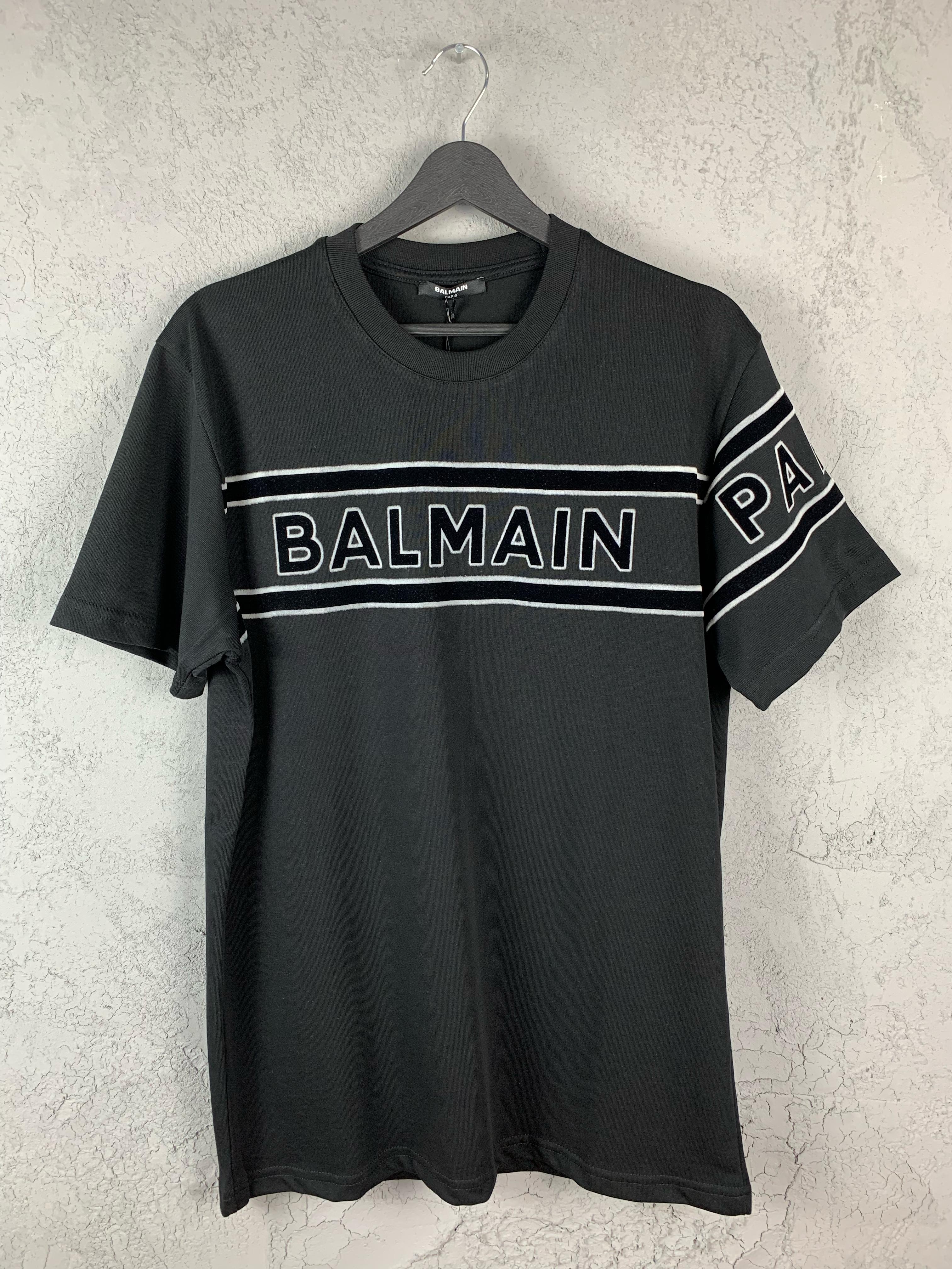 BL Luxury Lettering Printed Black & White T-shirt - Black