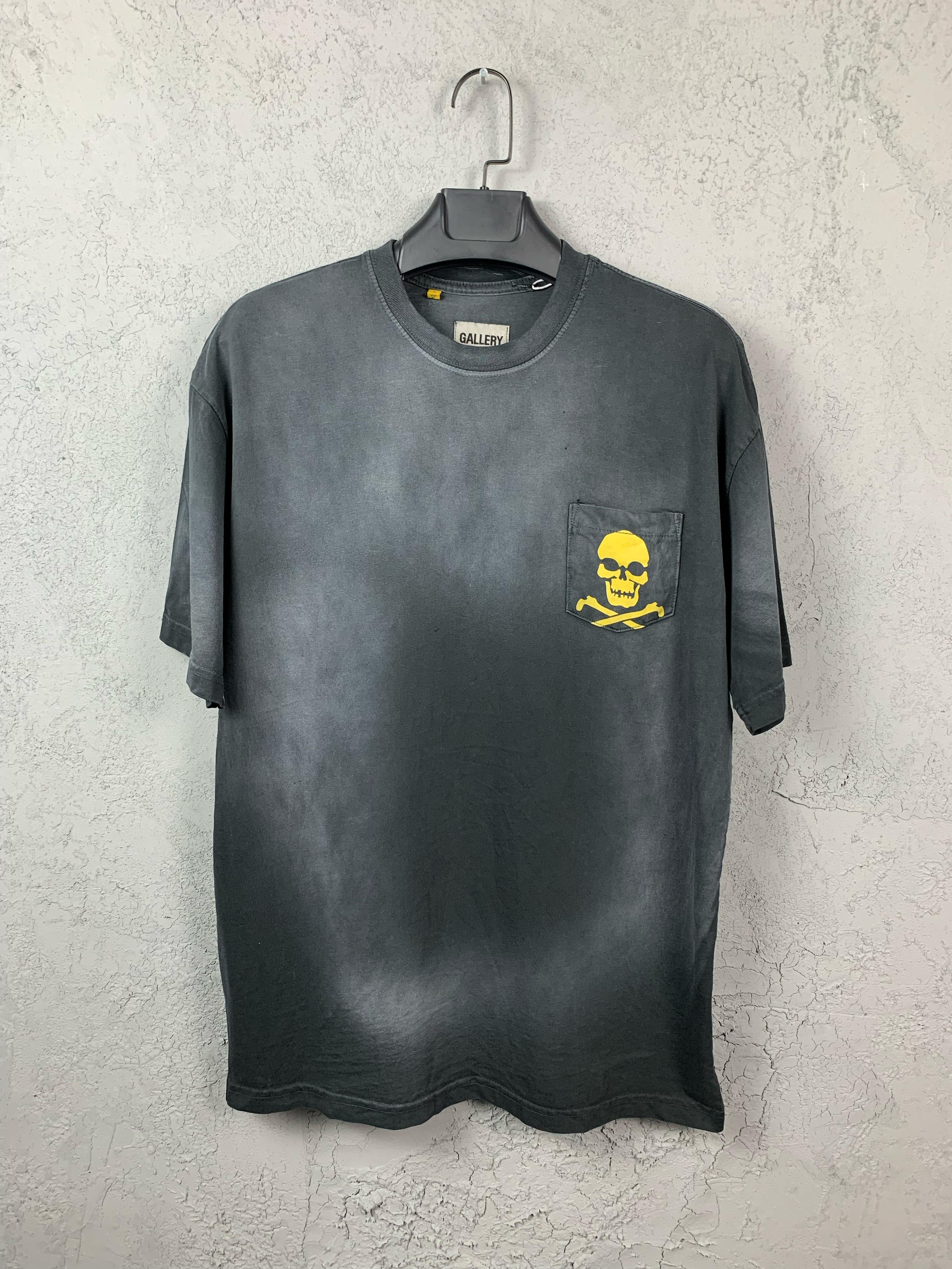 GD Luxury Skull Design Gray T-shirt
