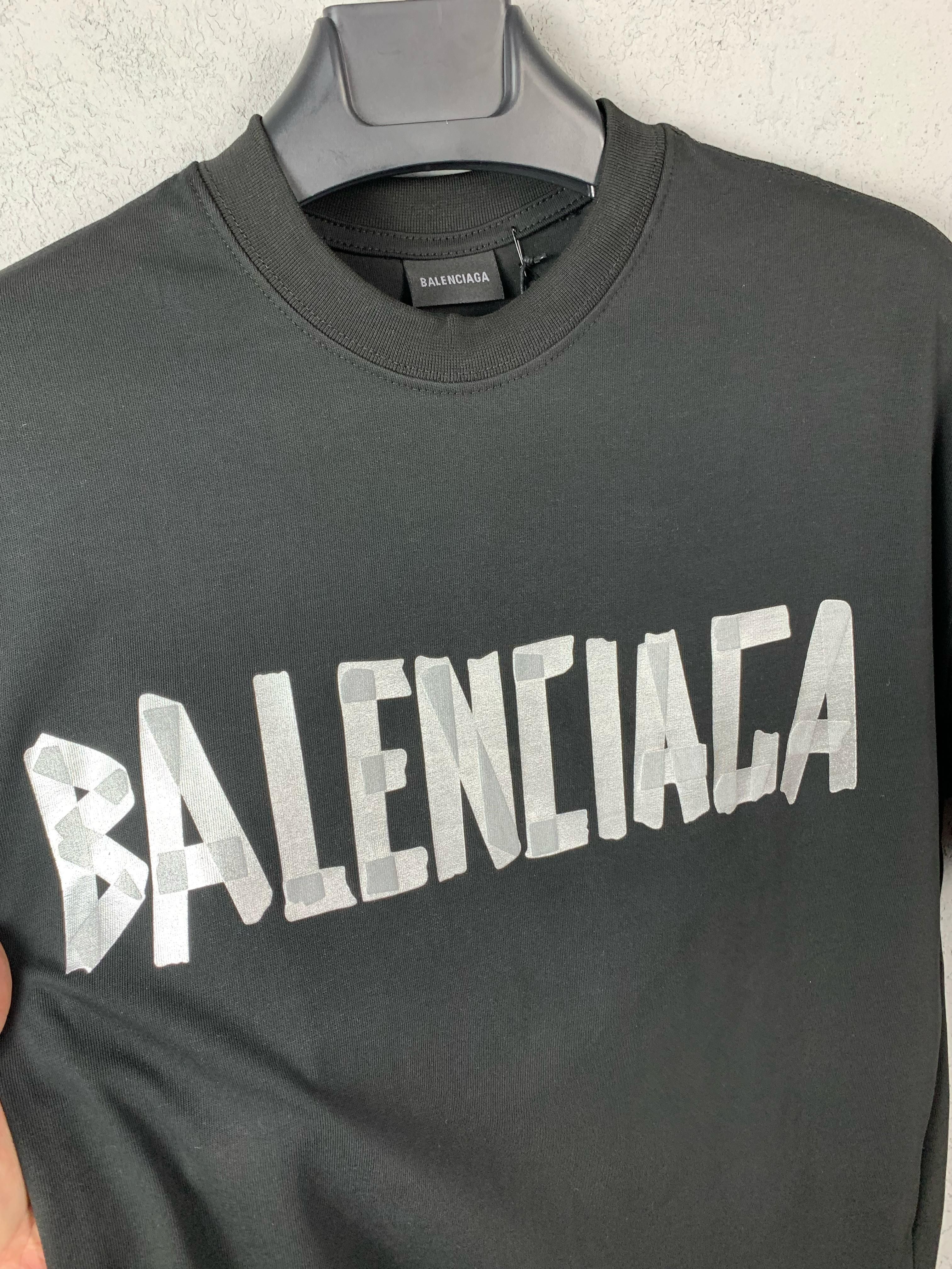 BB Tape Look Printed T-shirt - Black