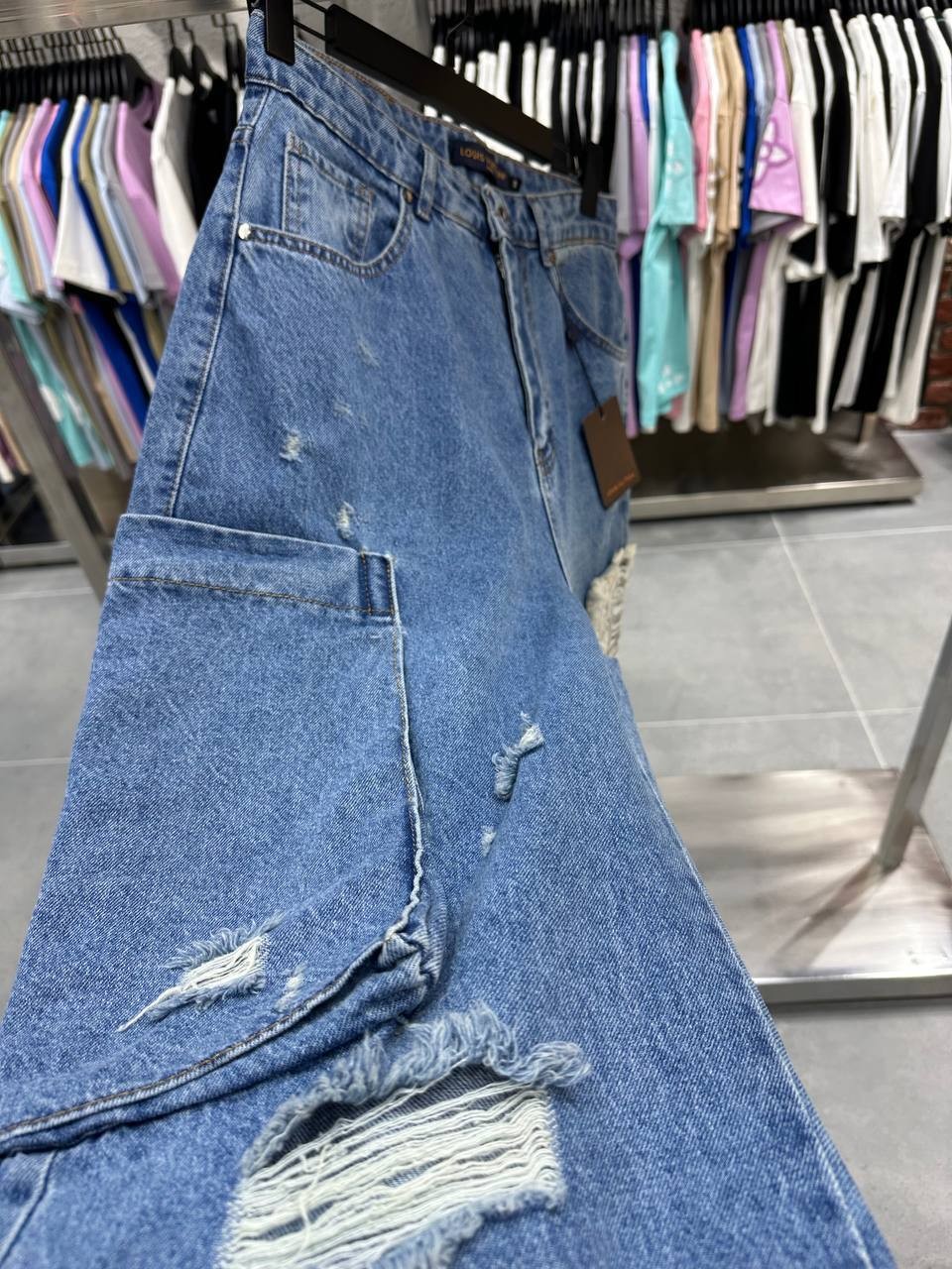 L Luxury Special Design Baggy Jeans
