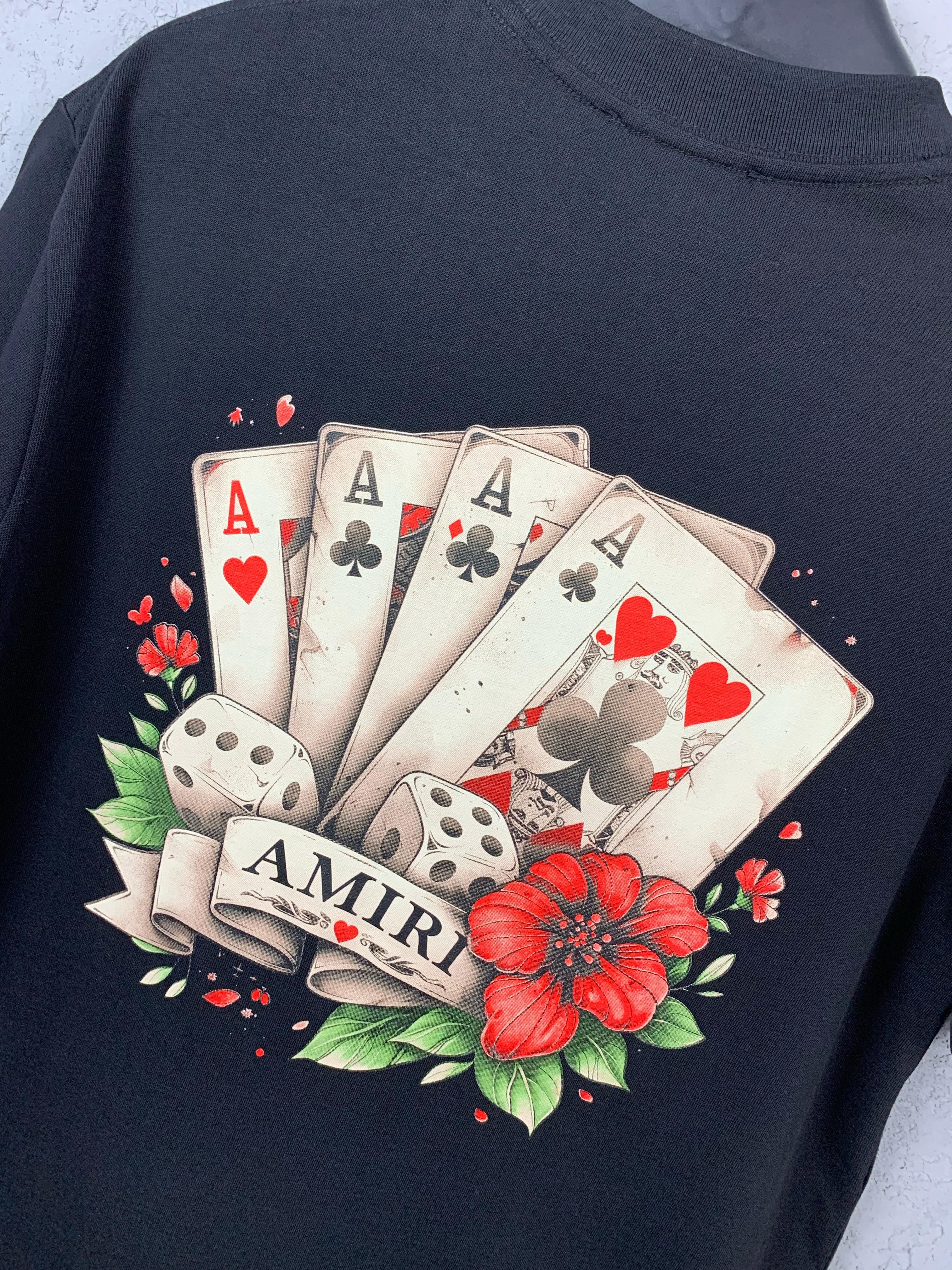 A Luxury Playing Card Design Black & White T-shirt