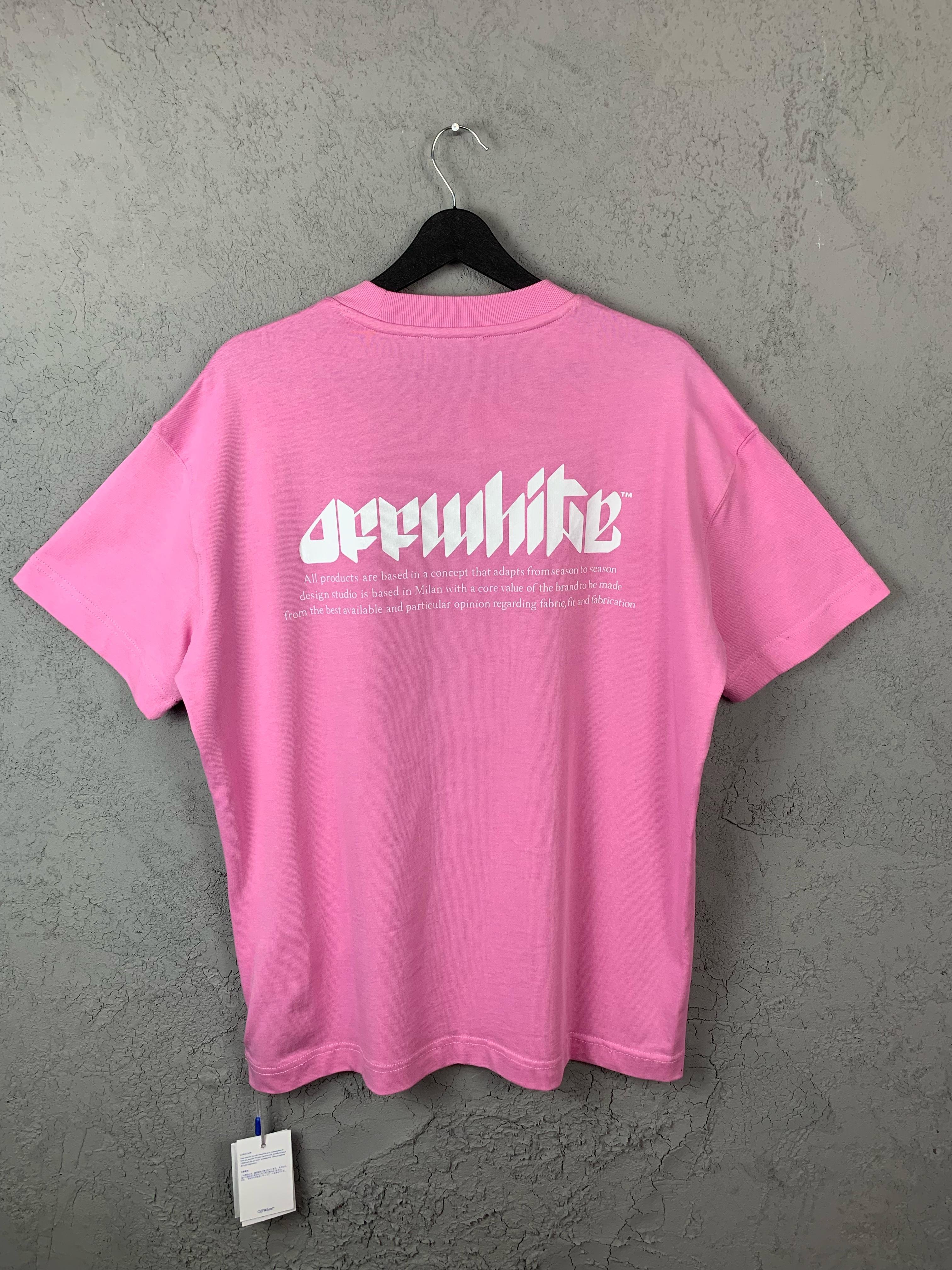 O-W Luxury Printed Pink T-shirt