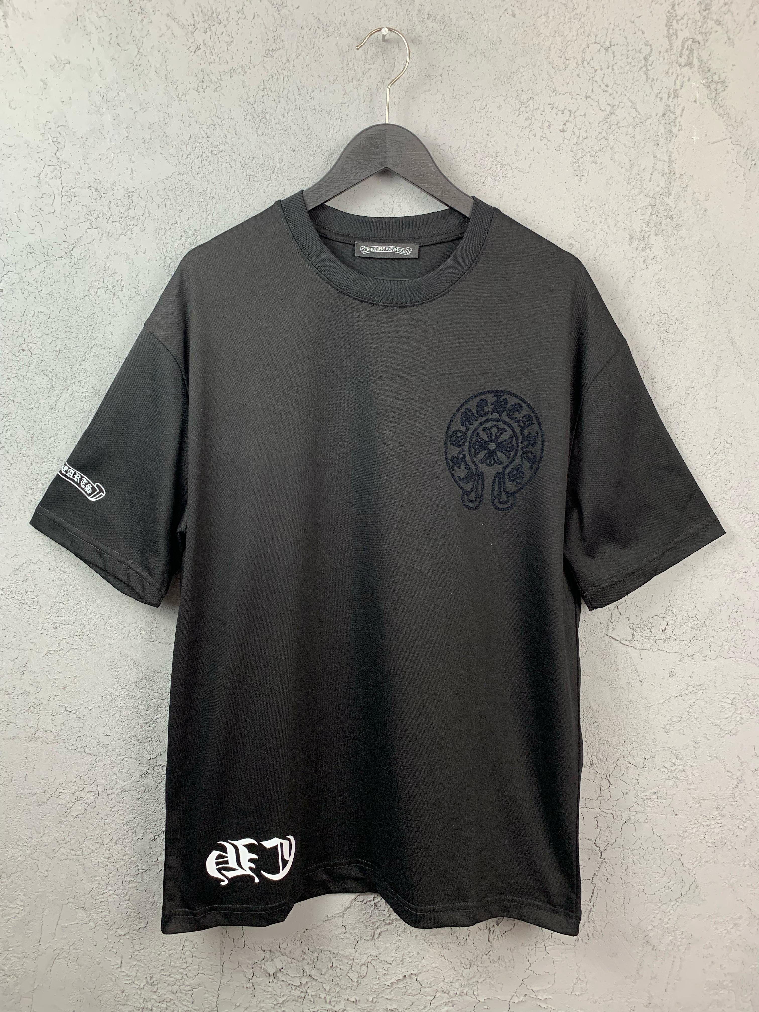 CH Luxury Colorful Printed Black & White T-shirt