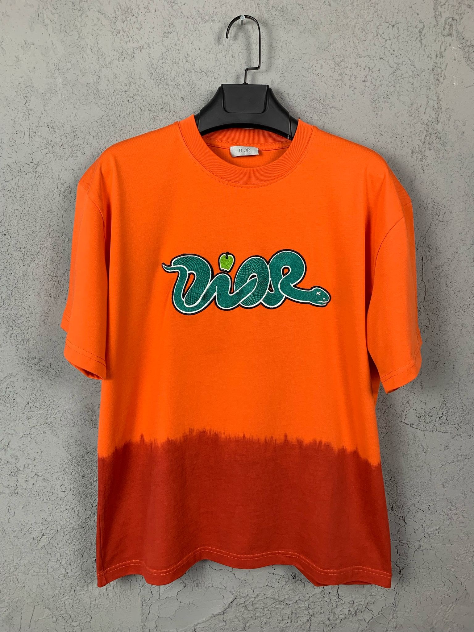 CD New Season Luxury Snake White&Orange T-Shirt