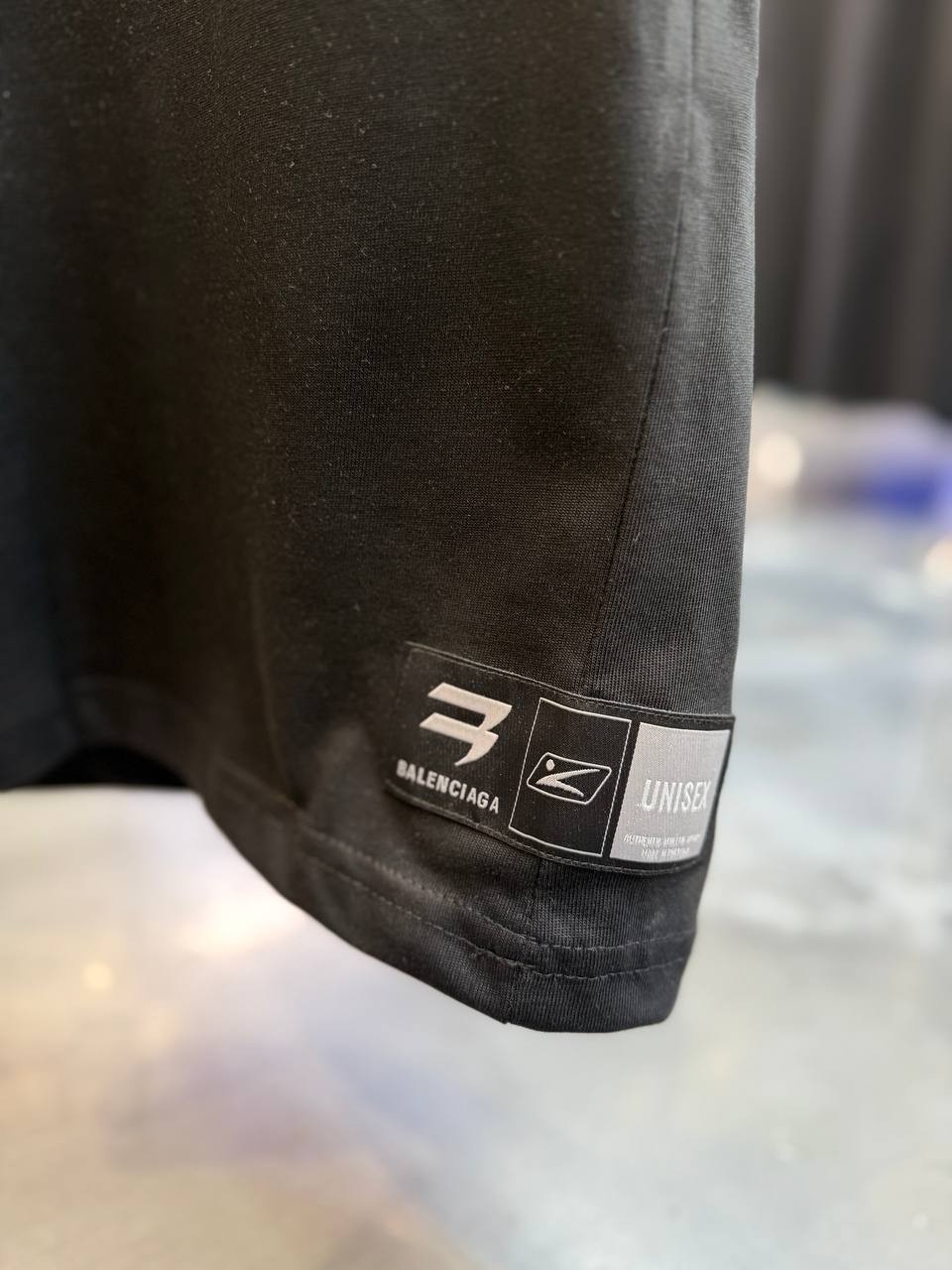 BB Luxury Logo Print Black & White & Blue T-shirt
