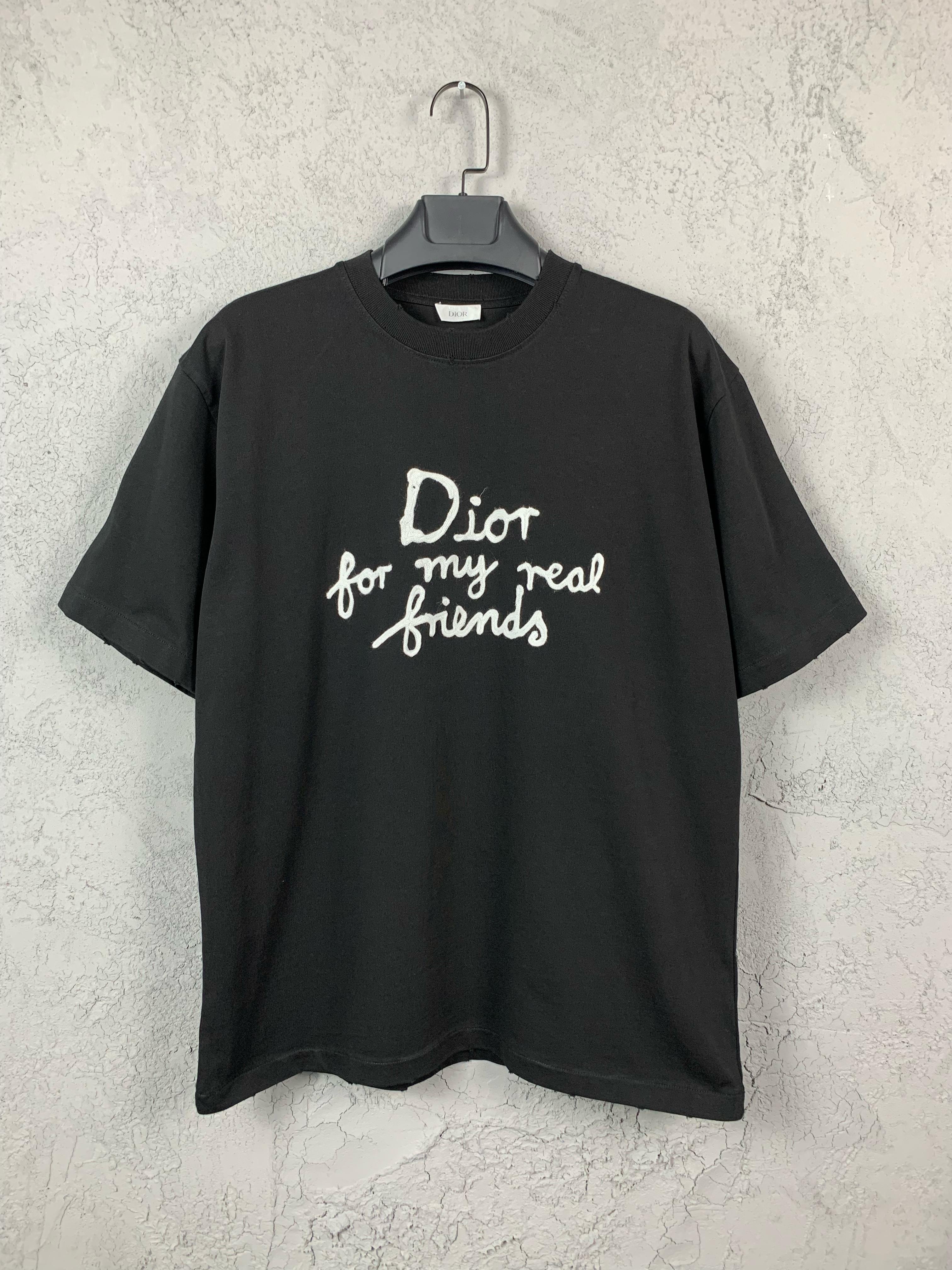 CD ‘Reel Friends’ Embroidered High Quality Black & White T-Shirt